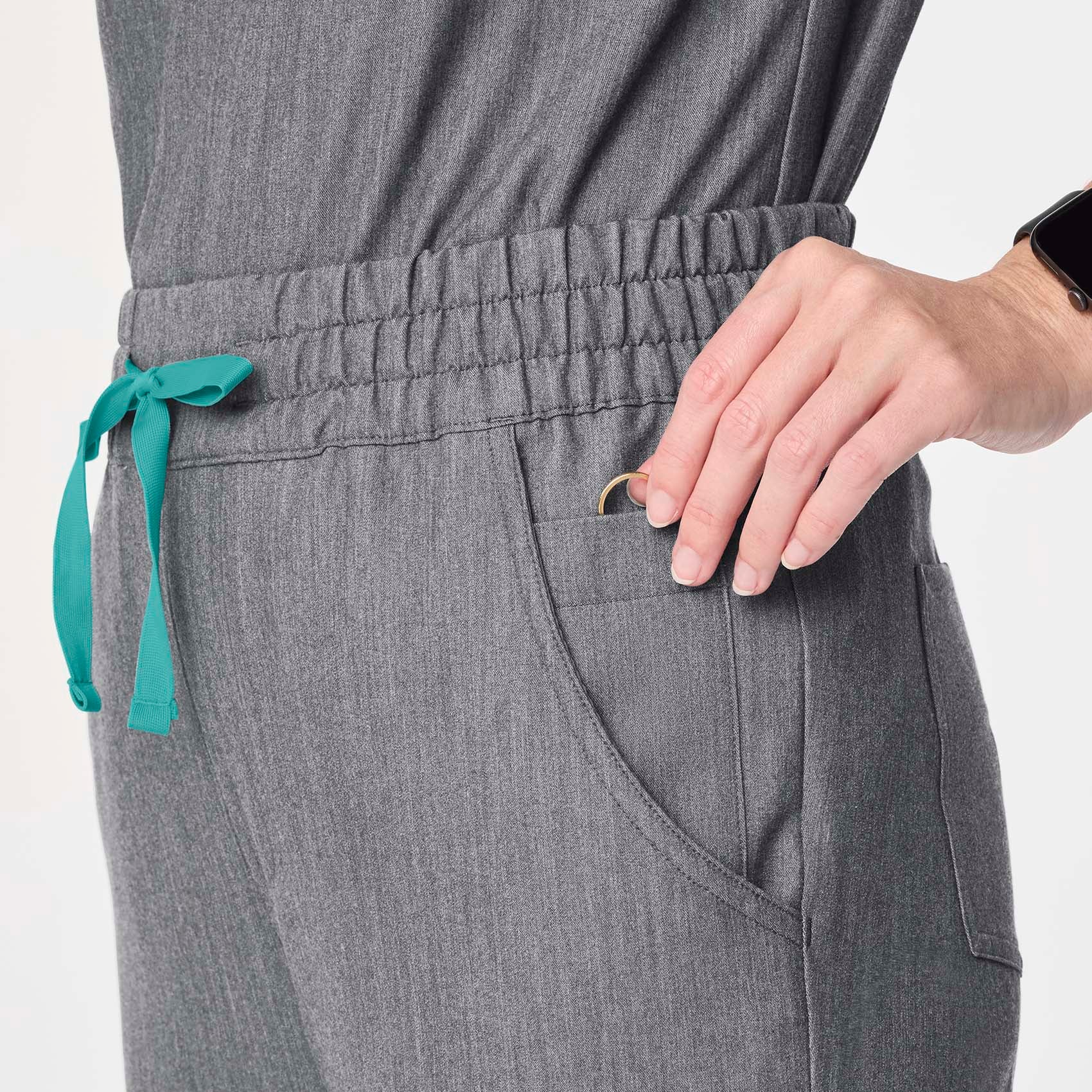 women's Graphite High Waisted Dowa - Petite Scrub Pant - Image 7