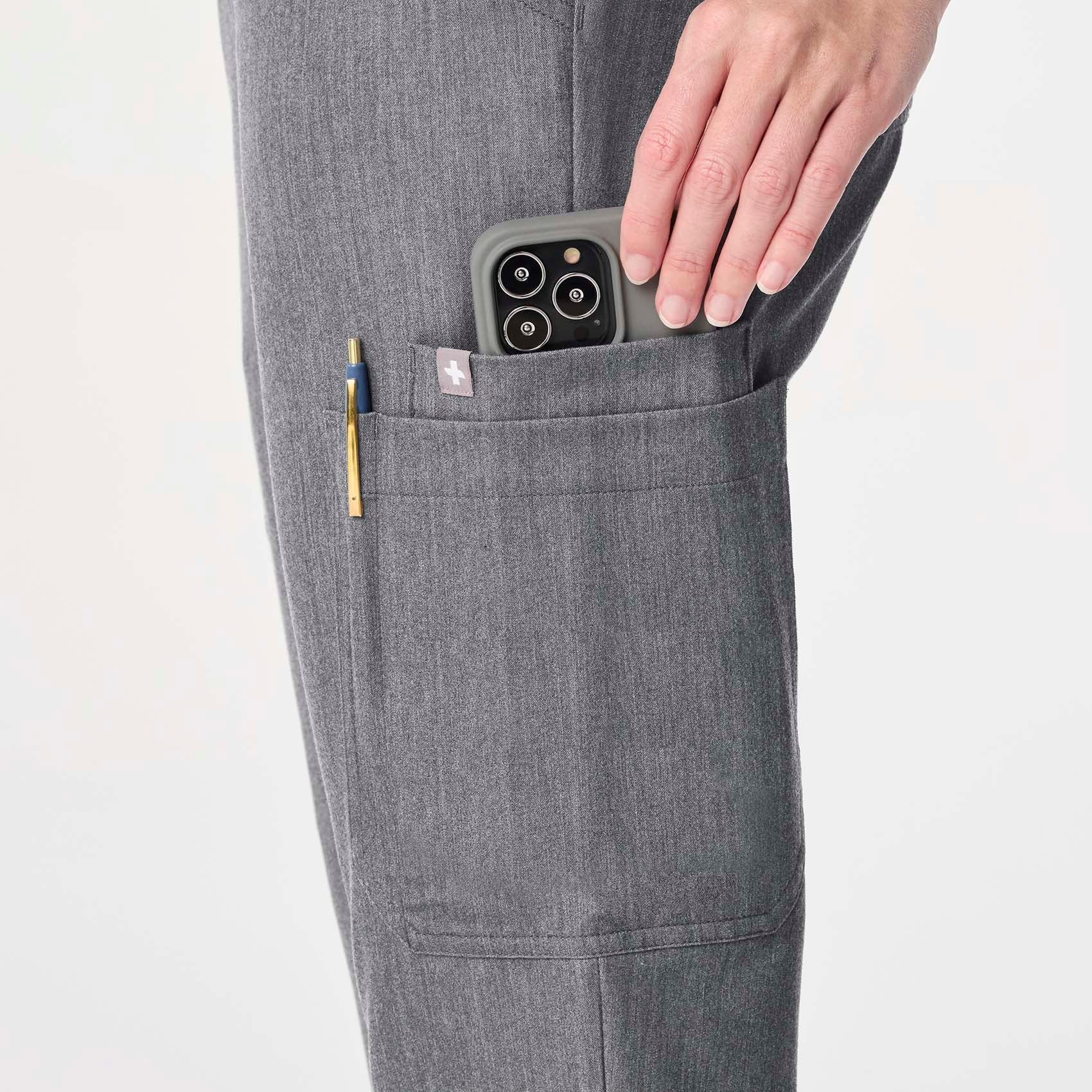 women's Graphite High Waisted Dowa - Petite Scrub Pant - Image 9