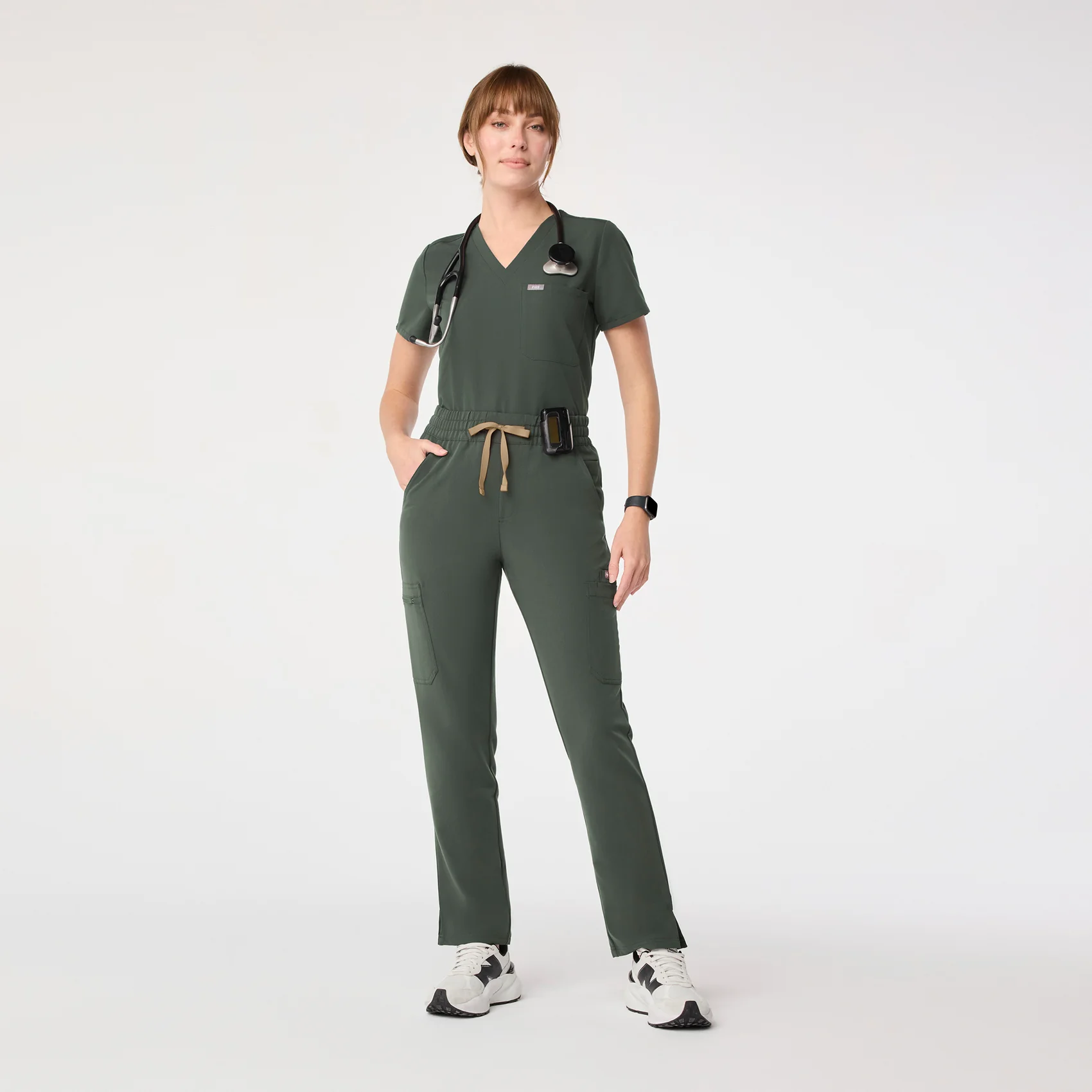 women's Moss High Waisted Dowa - Petite Scrub Pant - Image 2