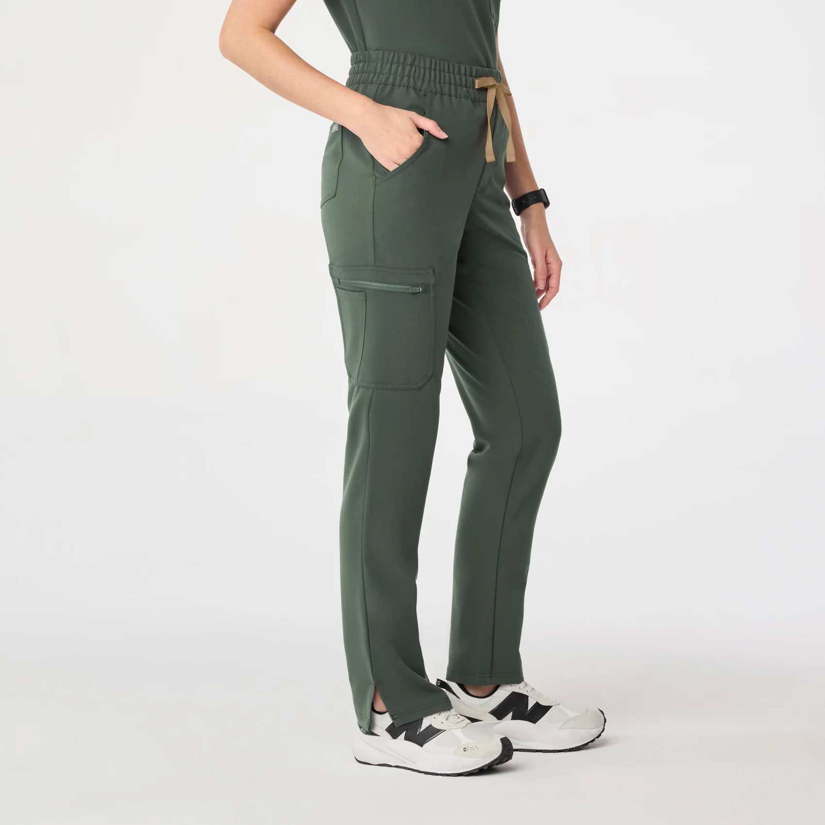 women's Moss High Waisted Dowa - Petite Scrub Pant (3XL-6XL) - Image 3