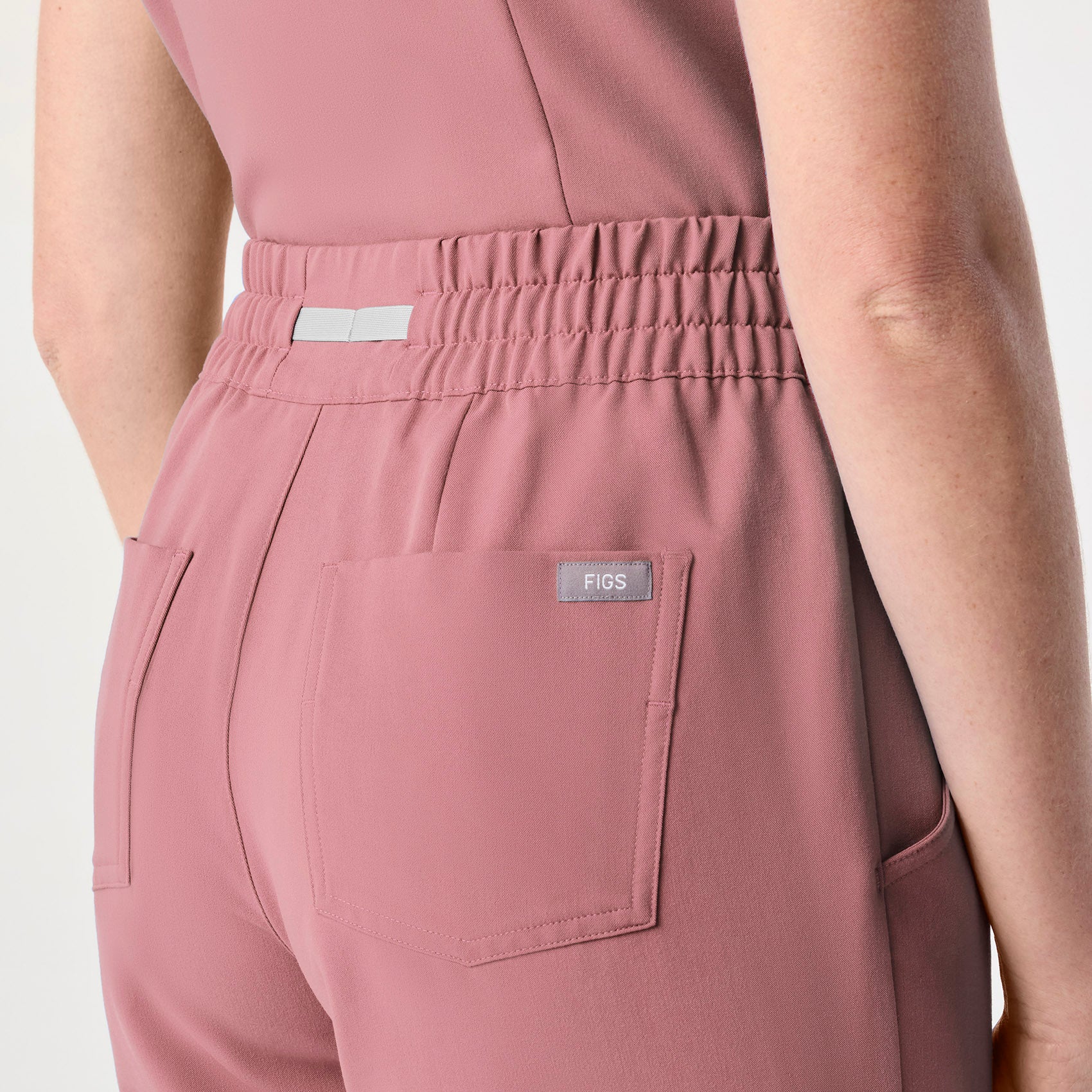 women's Mauve High Waisted Dowa - Tall Scrub Pant - Image 5