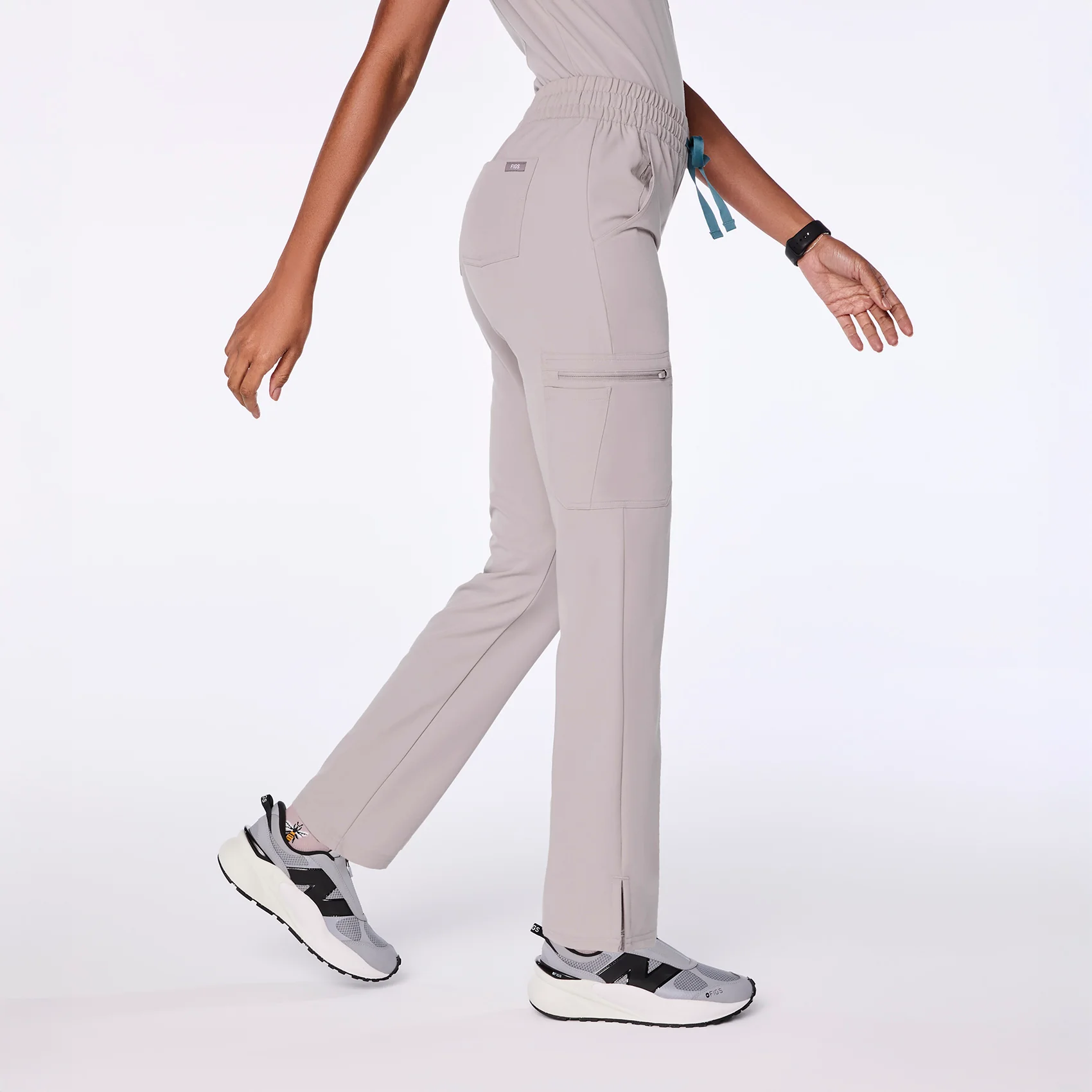 women's Slate High Waisted Dowa - Tall Scrub Pants - Image 3