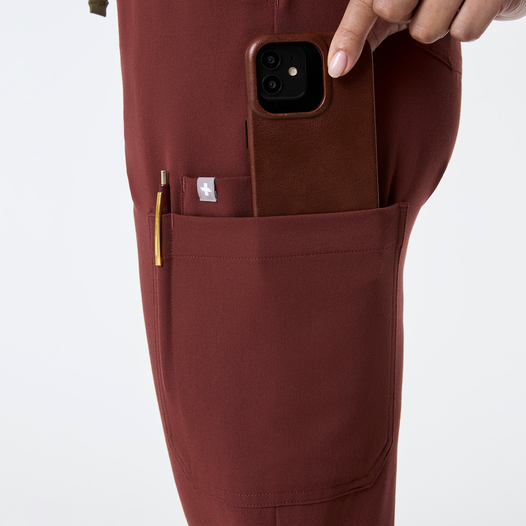 women's Walnut High Waisted Dowa - Tall Scrub Pants - Image 10