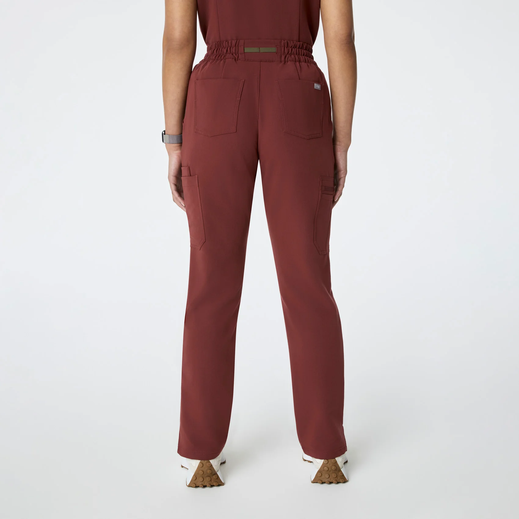 women's Walnut High Waisted Dowa - Tall Scrub Pants - Image 4