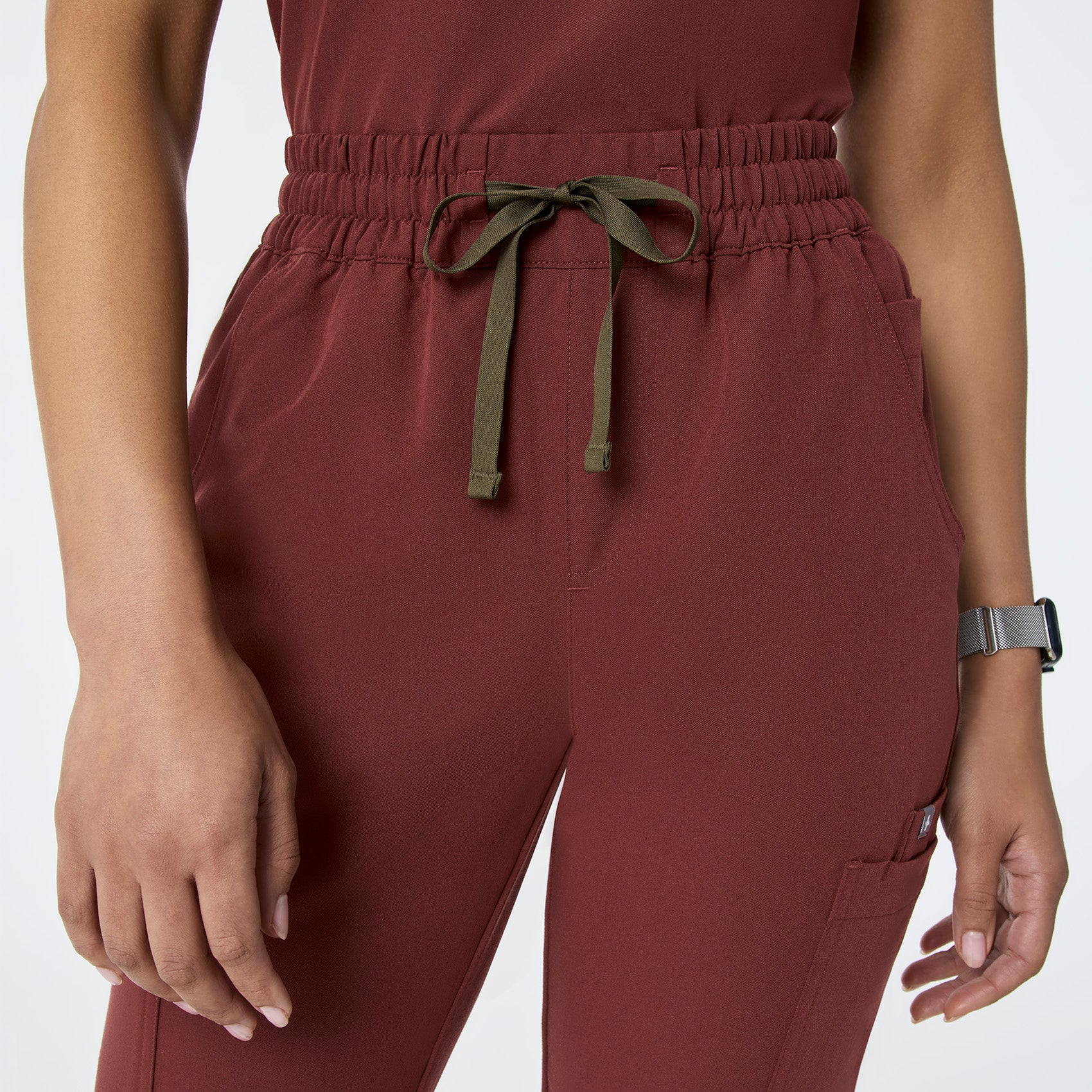 women's Walnut High Waisted Dowa - Tall Scrub Pants - Image 6