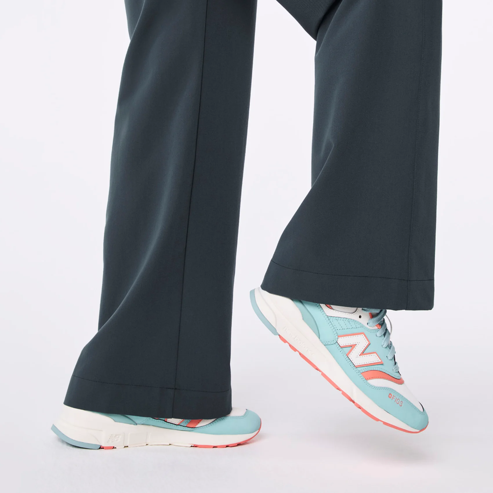 women's Dark Harbor High Waisted Isabel Wide Leg - Scrub Pant - Image 7