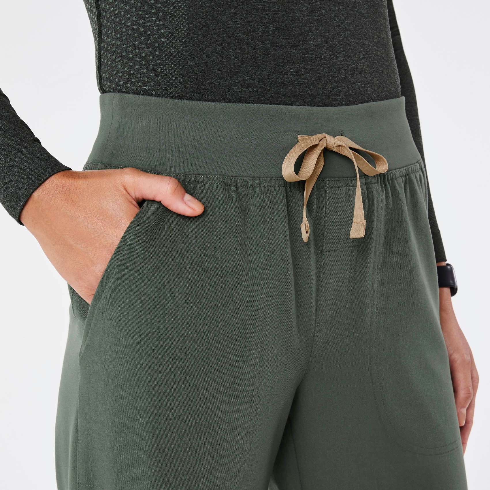 women's Moss High Waisted Isabel Wide Leg - Tall Scrub Pant - Image 5