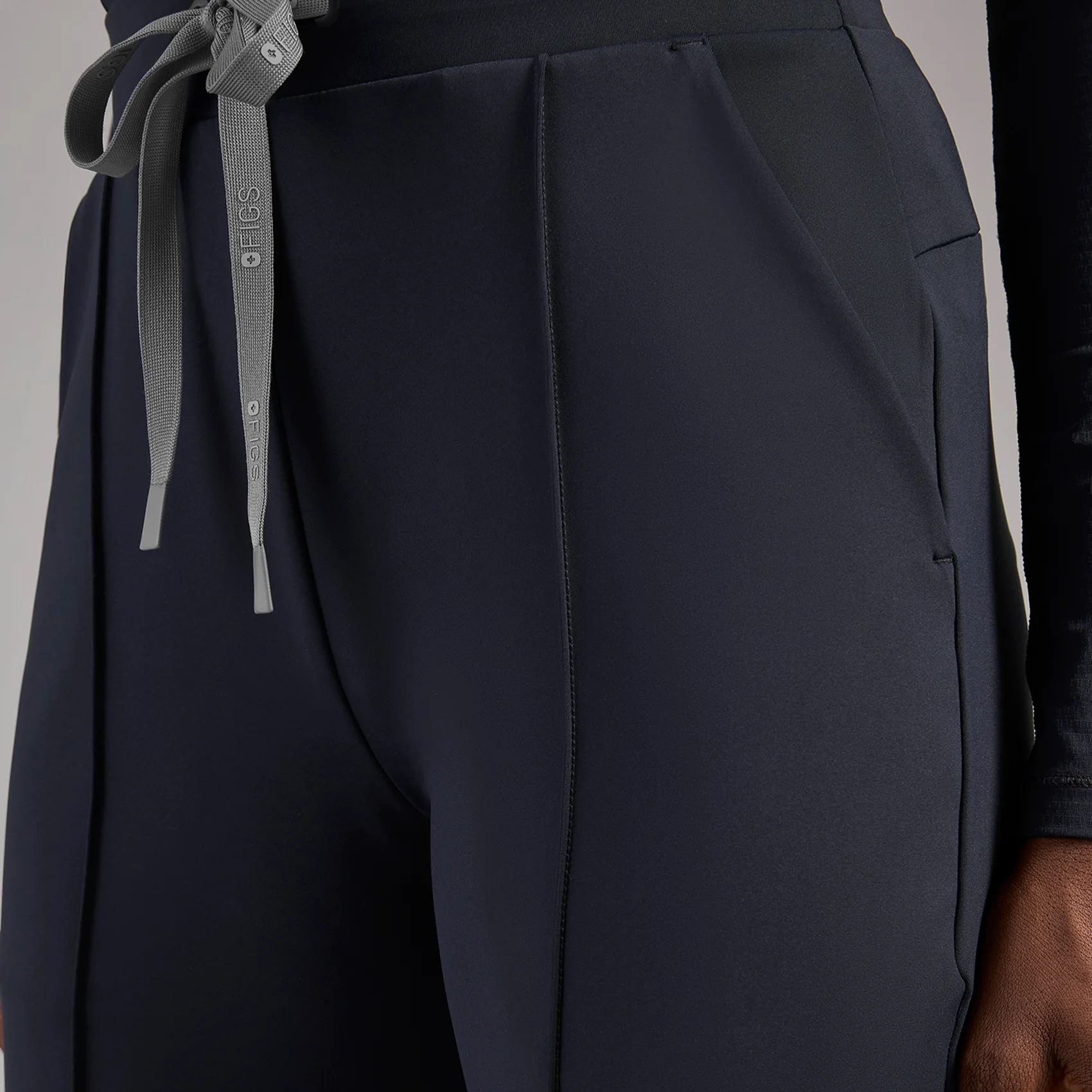 women's Navy High Waisted Piedra FORMx™ Straight Leg - Petite Scrub Pant - Image 7