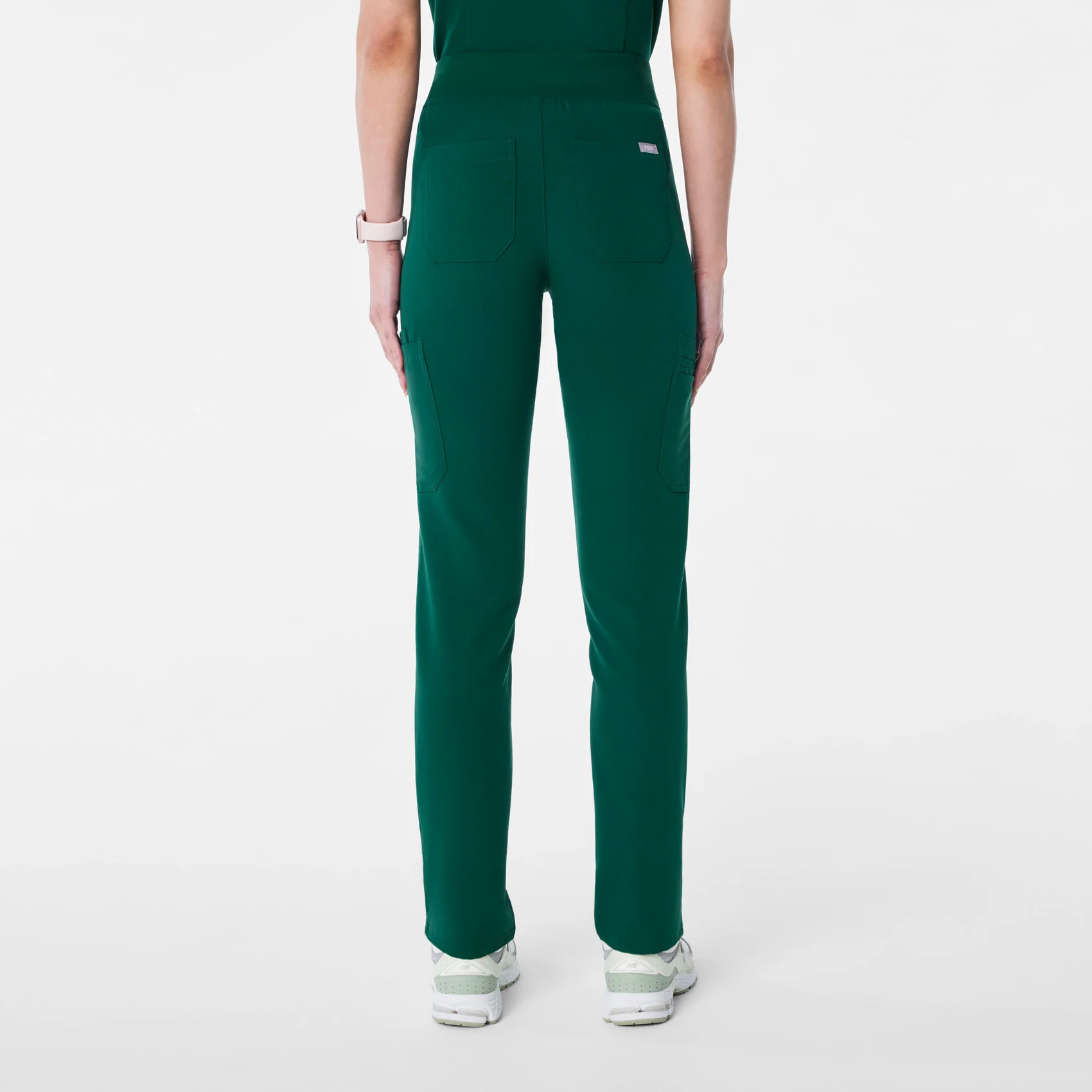 women's Forest Green High Waisted Yola - Tall Skinny Scrub Pant™ - Image 4