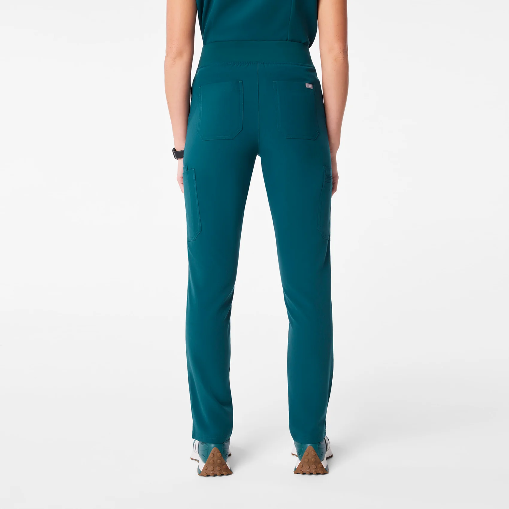 women's Caribbean Blue High Waisted Yola - Skinny Scrub Pant™ - Image 4