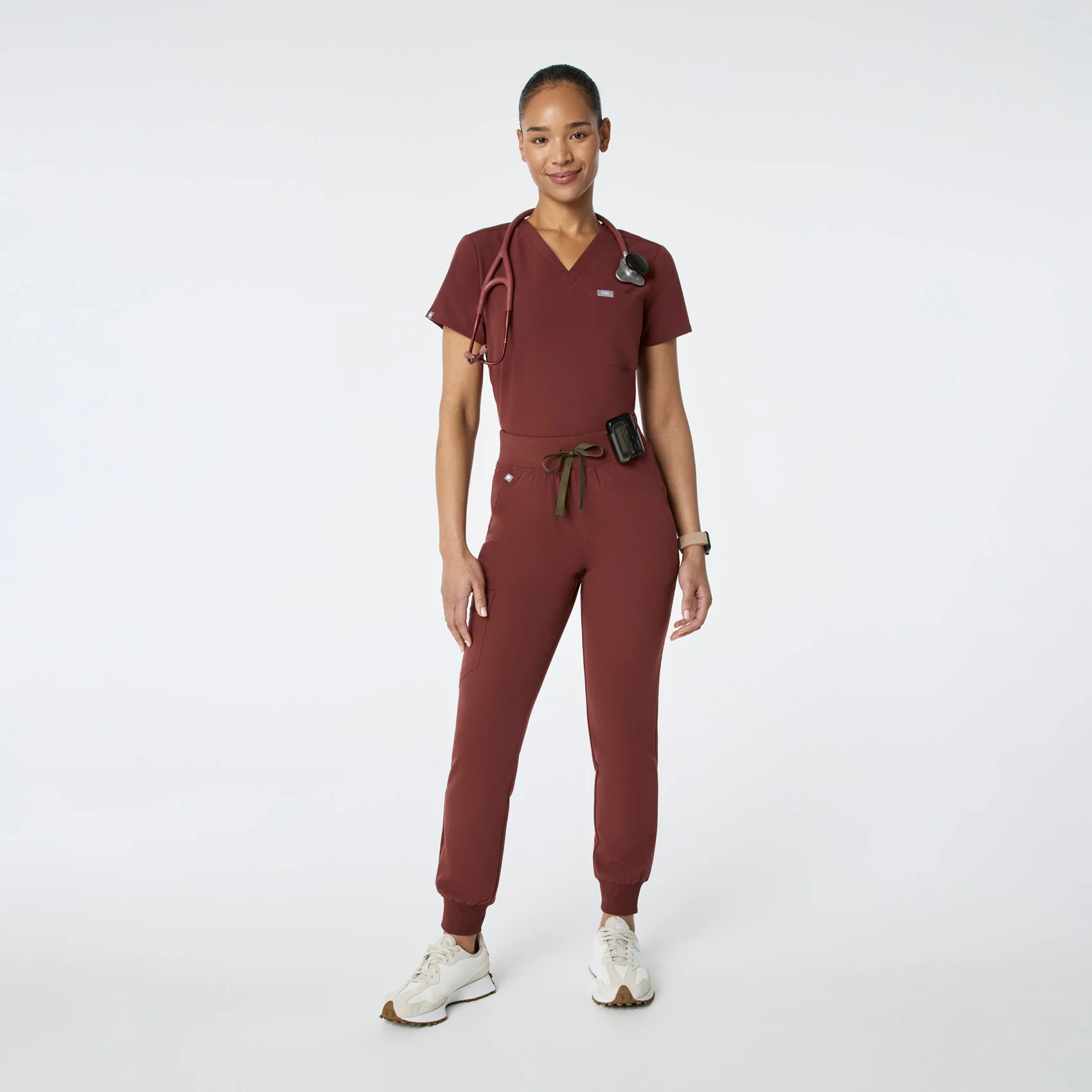 women's Walnut High Waisted Zamora - Jogger Scrub Pant™ - Image 2