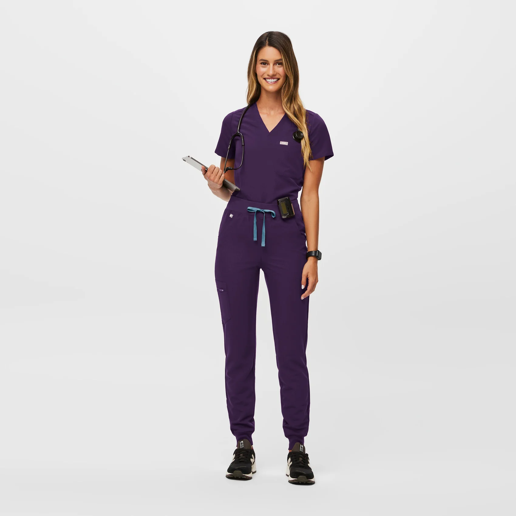 women's Purple Jam High Waisted Zamora - Tall Jogger Scrub Pant™ - Image 2