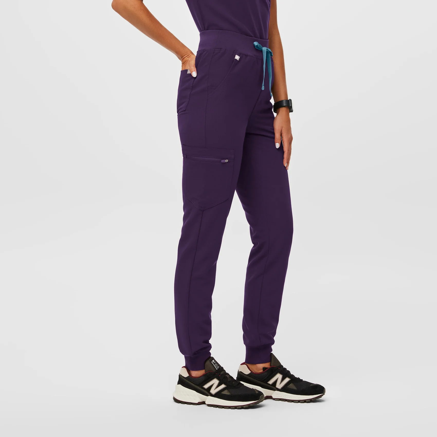 women's Purple Jam High Waisted Zamora - Tall Jogger Scrub Pant™ - Image 3