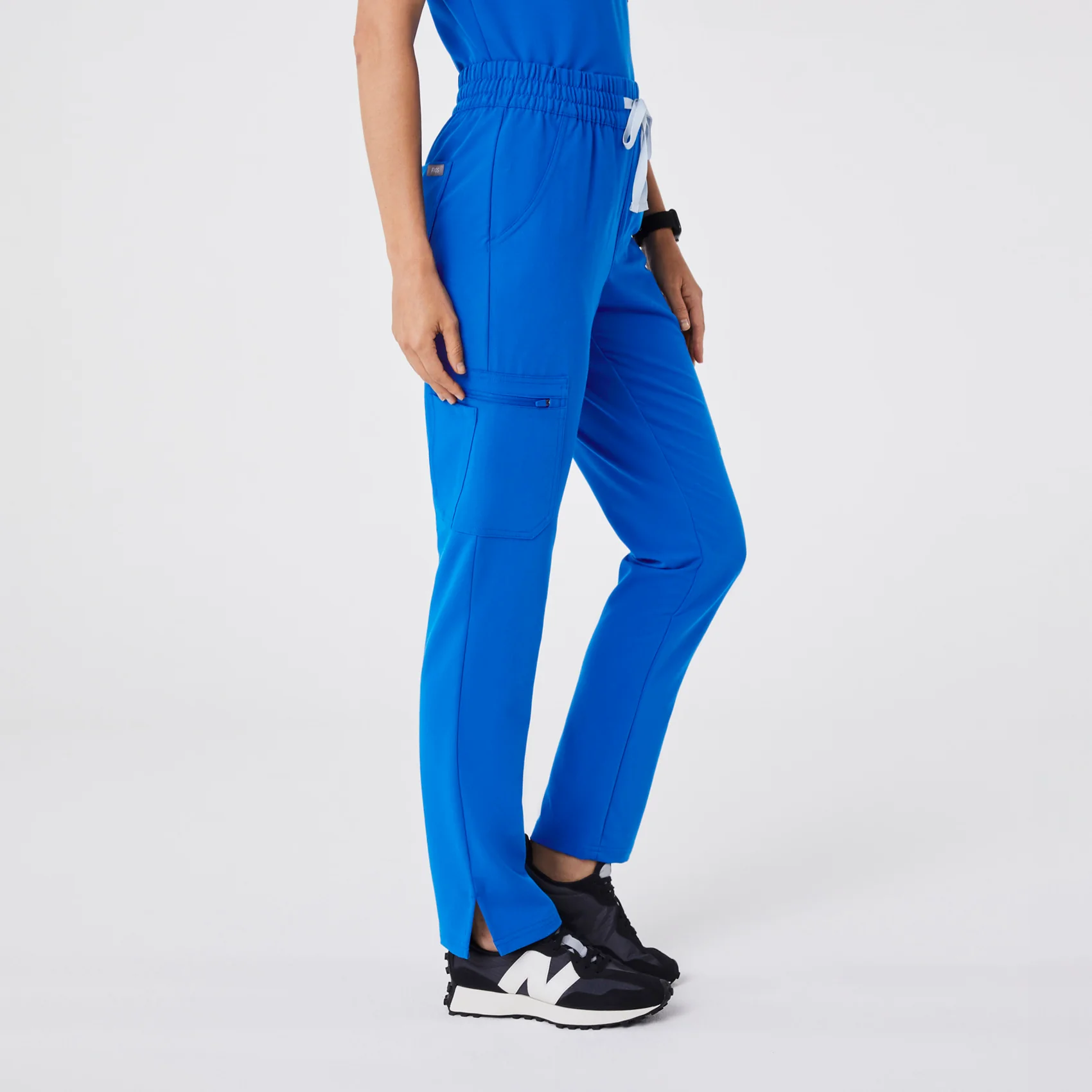 women's Royal Blue High Waisted Dowa - Scrub Pant - Image 3