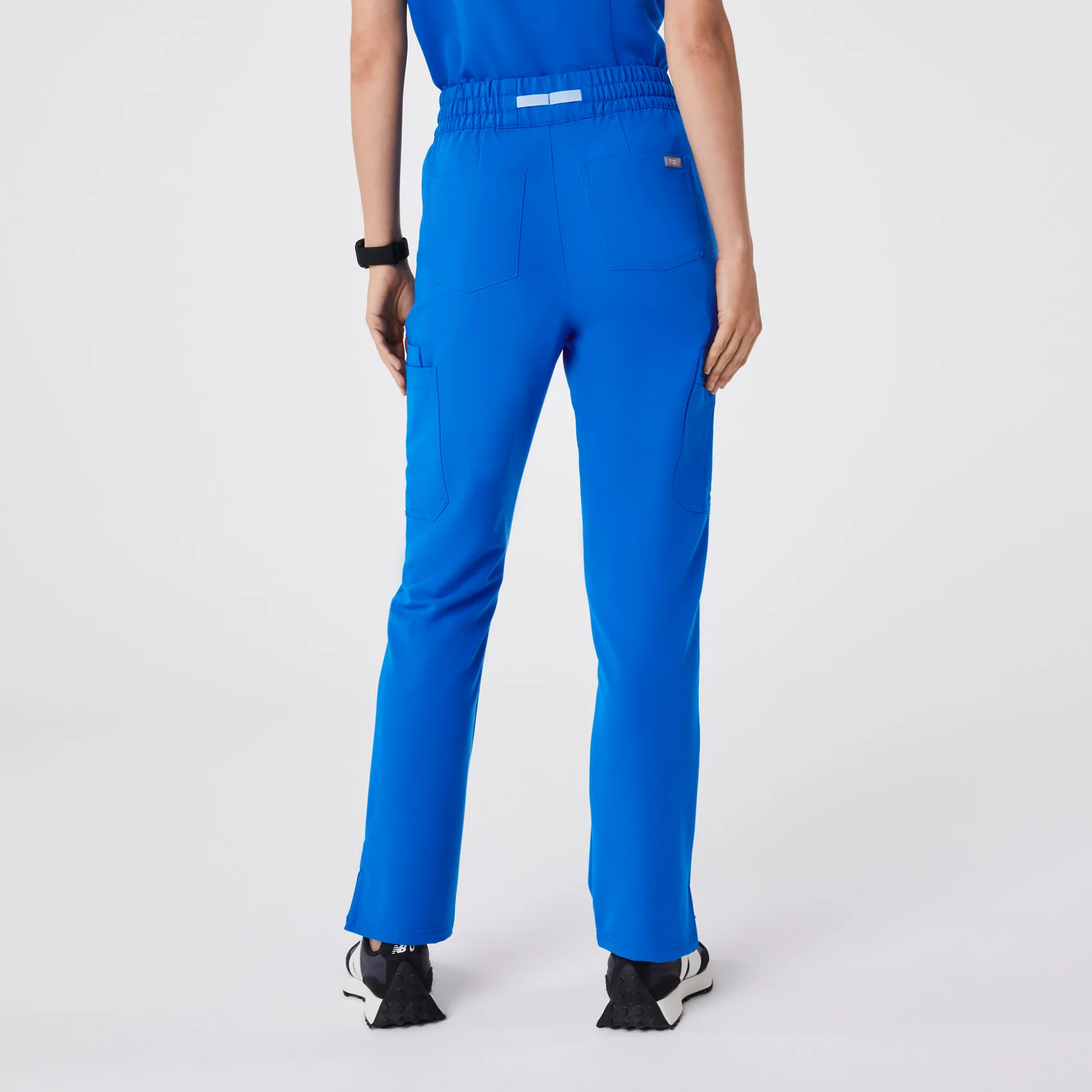 women's Royal Blue High Waisted Dowa - Scrub Pant - Image 4