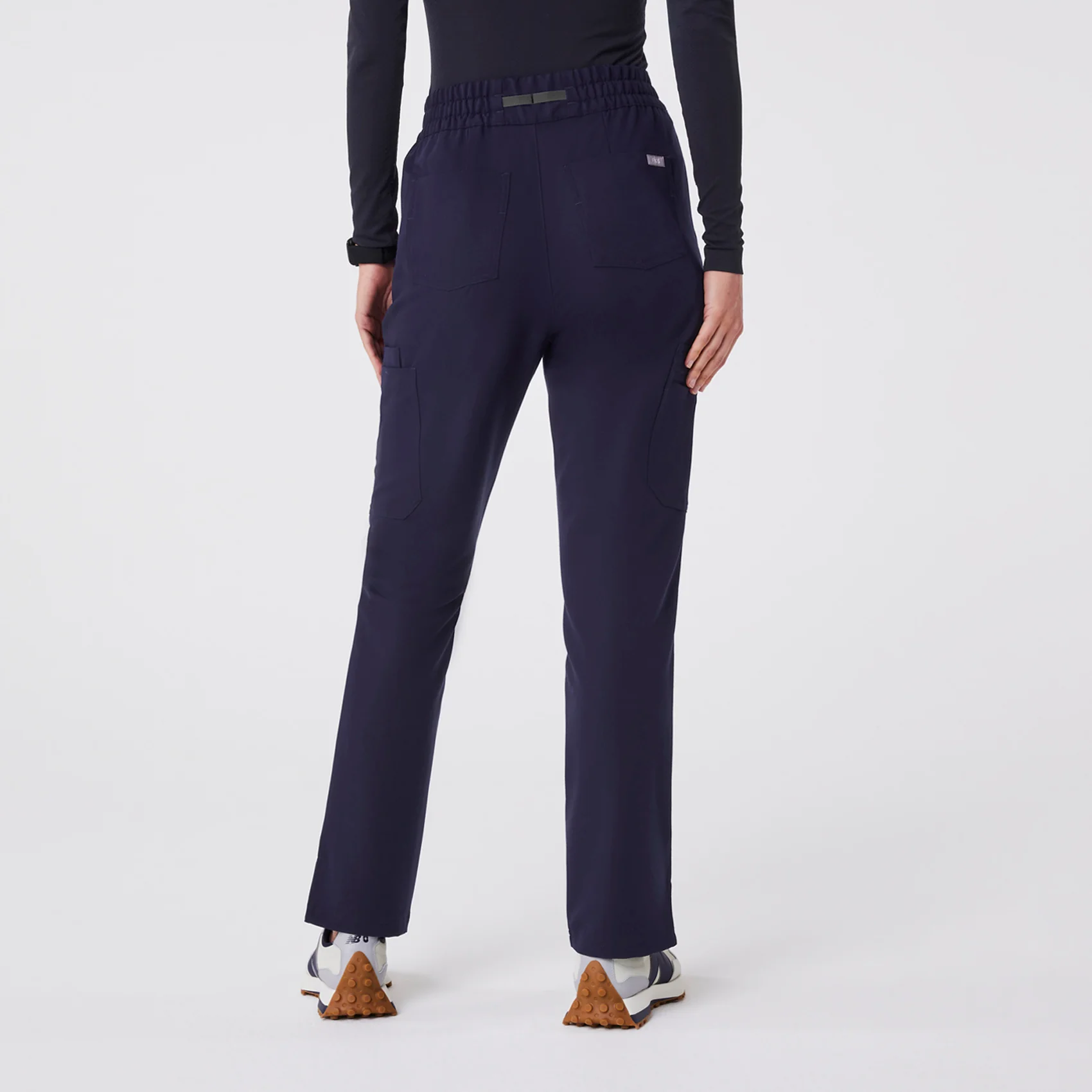 women's Navy High Waisted Dowa - Scrub Pant (3XL-6XL) - Image 4