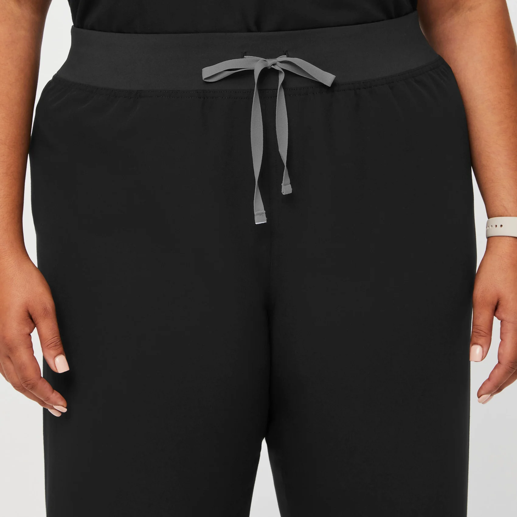 women's Black High Waisted Livingston™ - Basic Scrub Pants (3XL - 6XL) - Image 5
