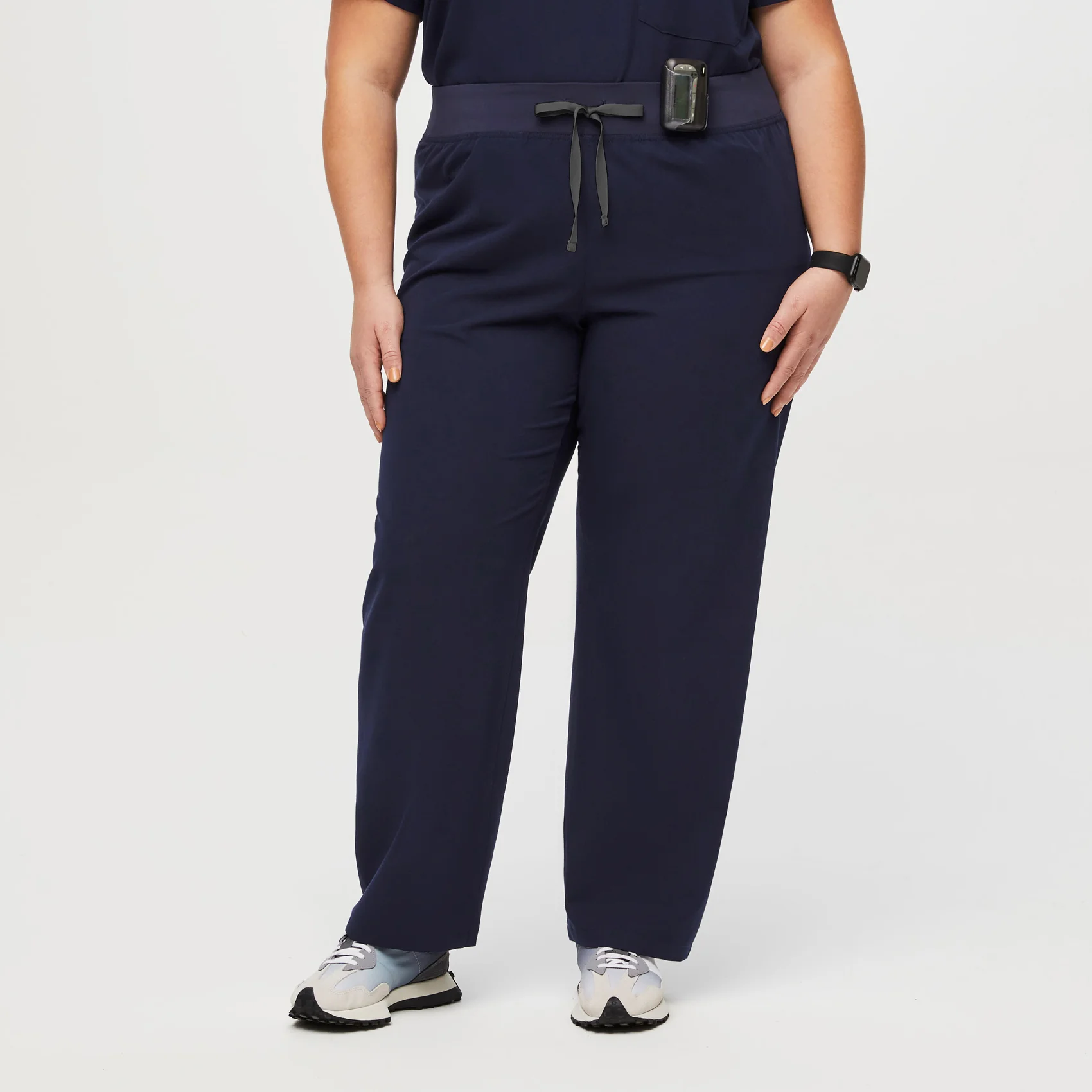 women's Navy High Waisted Livingston™ - Basic Scrub Pants (3XL - 6XL)