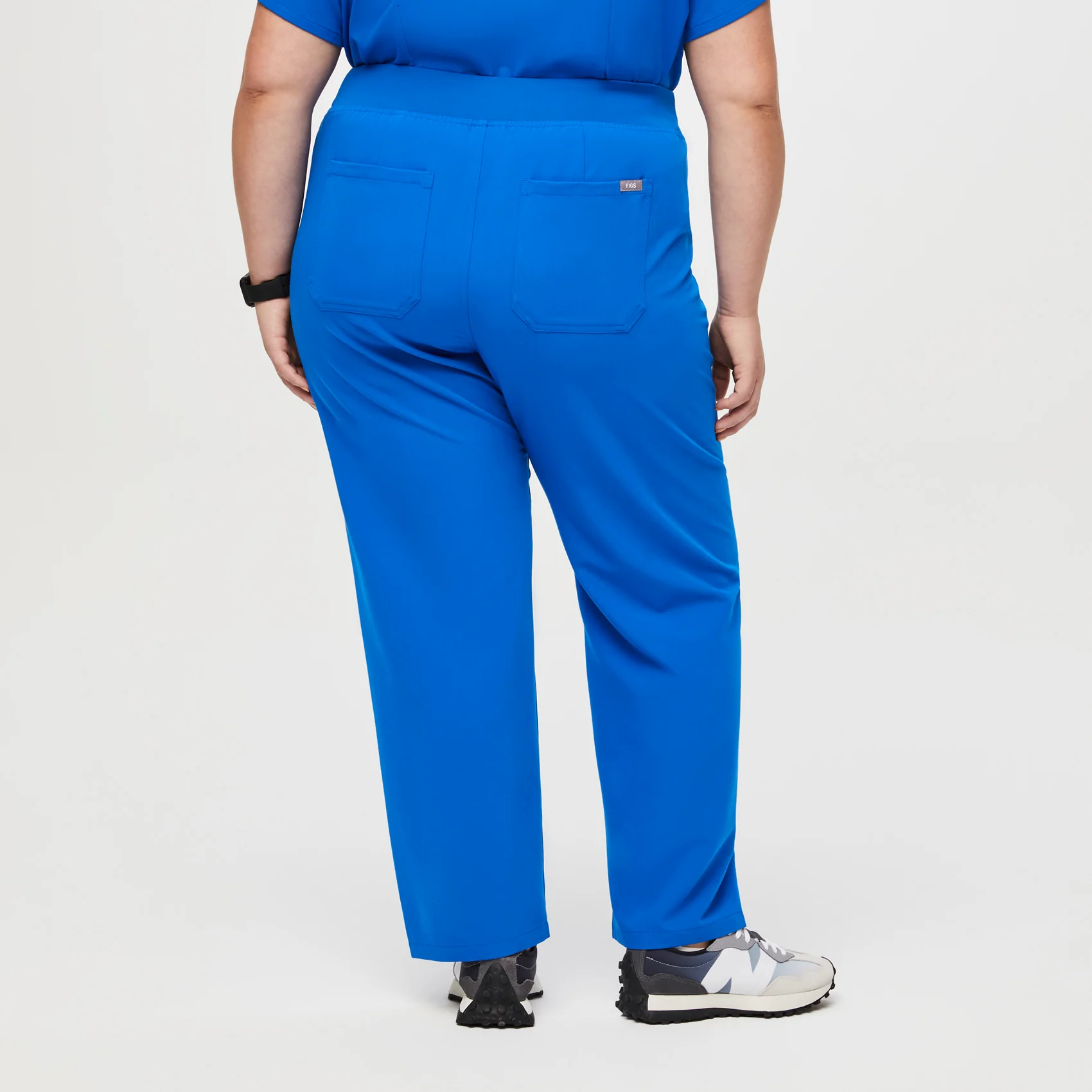 women's Royal Blue High Waisted Livingston™ - Basic Scrub Pants (3XL - 6XL) - Image 4