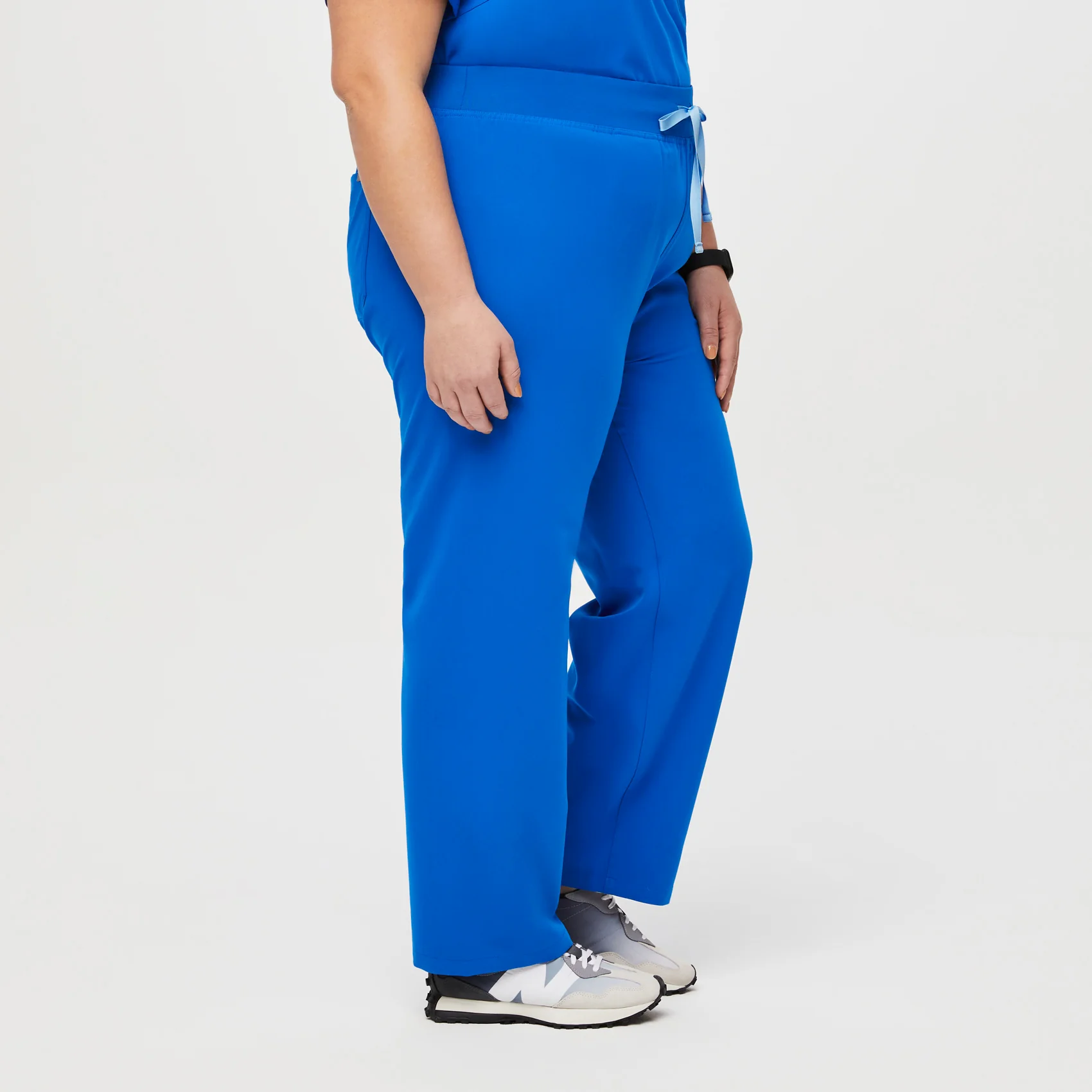 women's Royal Blue High Waisted Livingston™ - Petite Basic Scrub Pants (3XL - 6XL) - Image 3