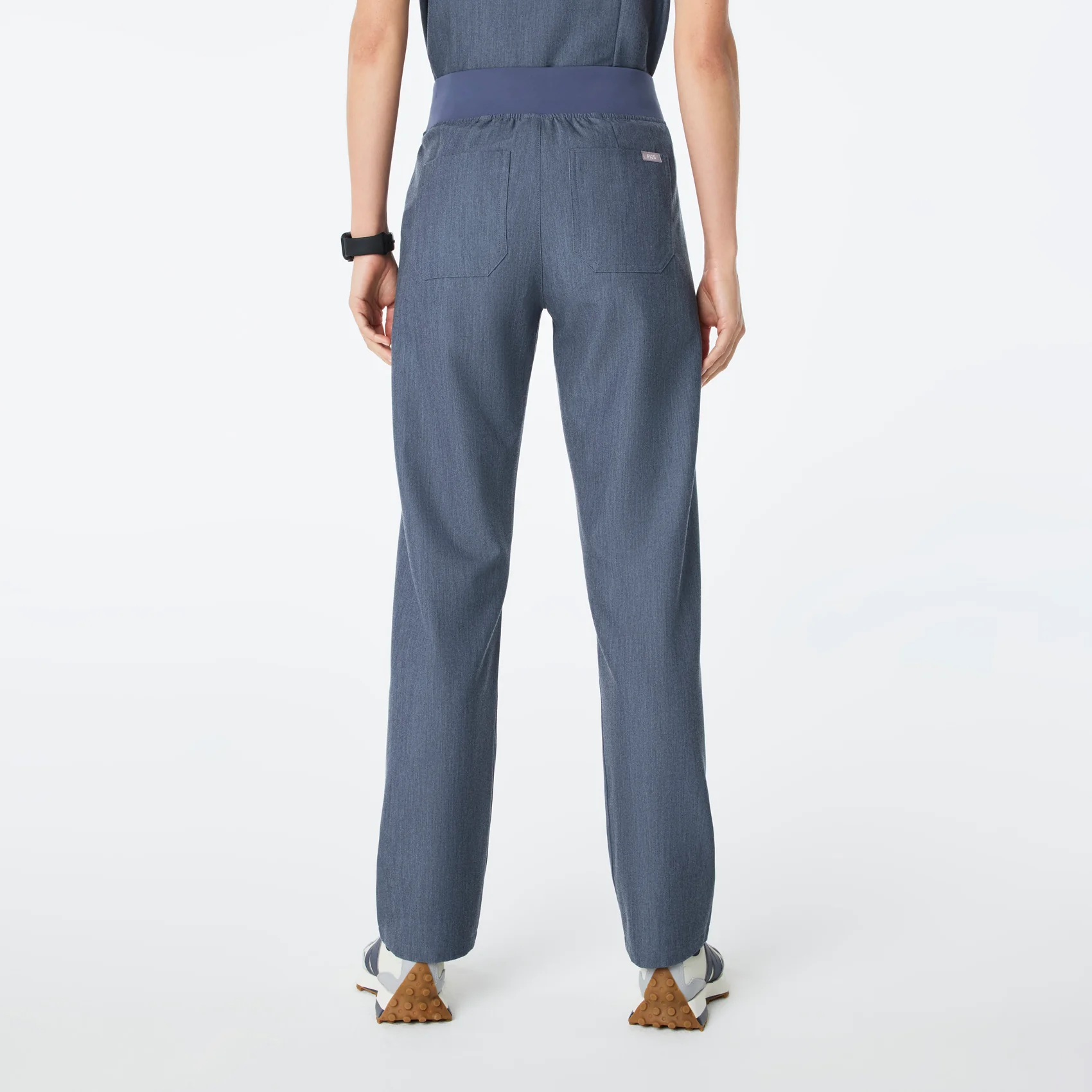 women's Heather Denim High Waisted Livingston - Petite Basic Scrub Pant™ - Image 4