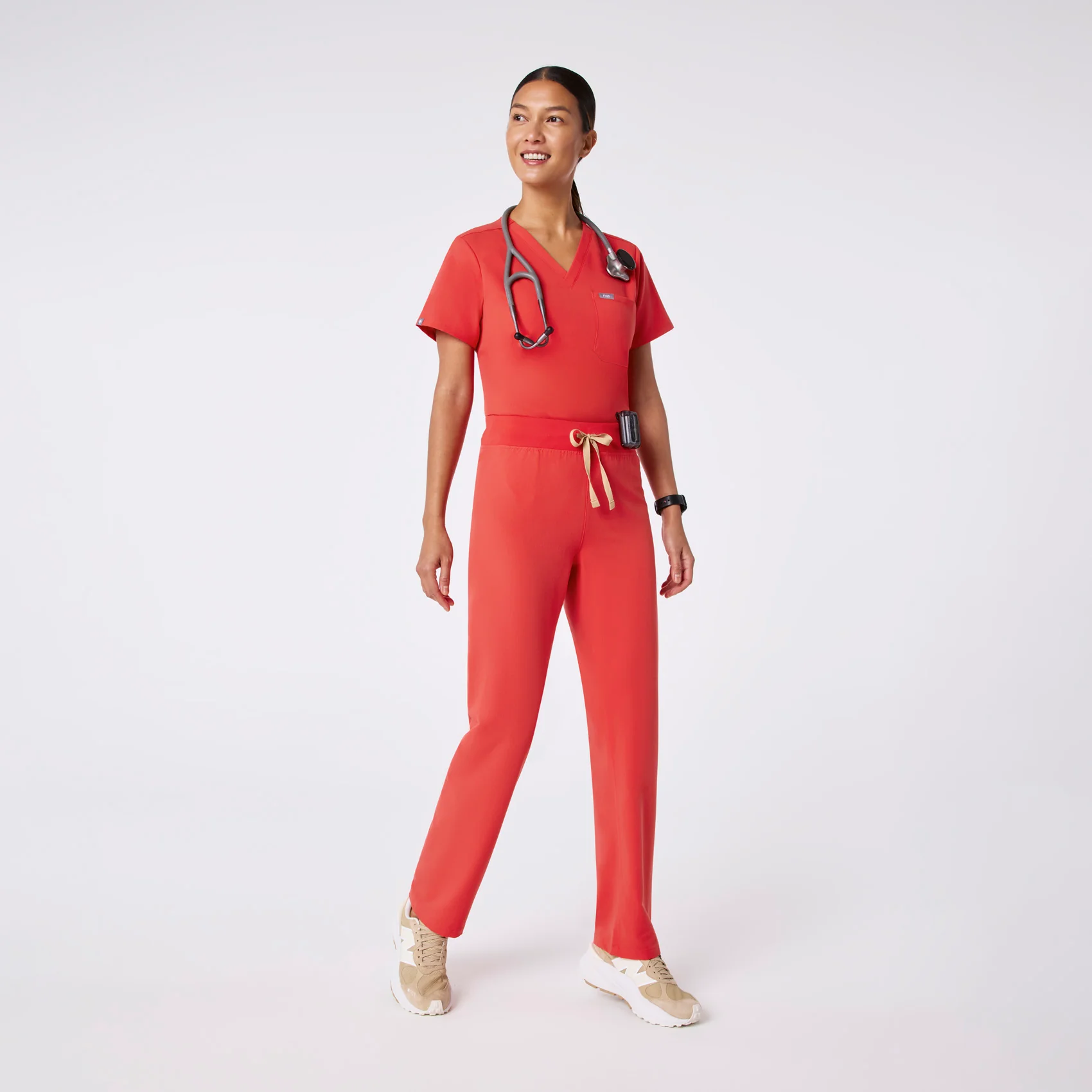 women's Hibiscus High Waisted Livingston - Basic Scrub Pant™ - Image 2