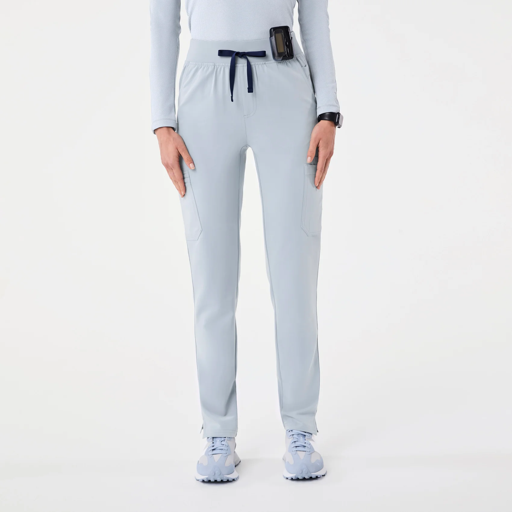women's Dusty Blue High Waisted Yola - Skinny Scrub Pant™