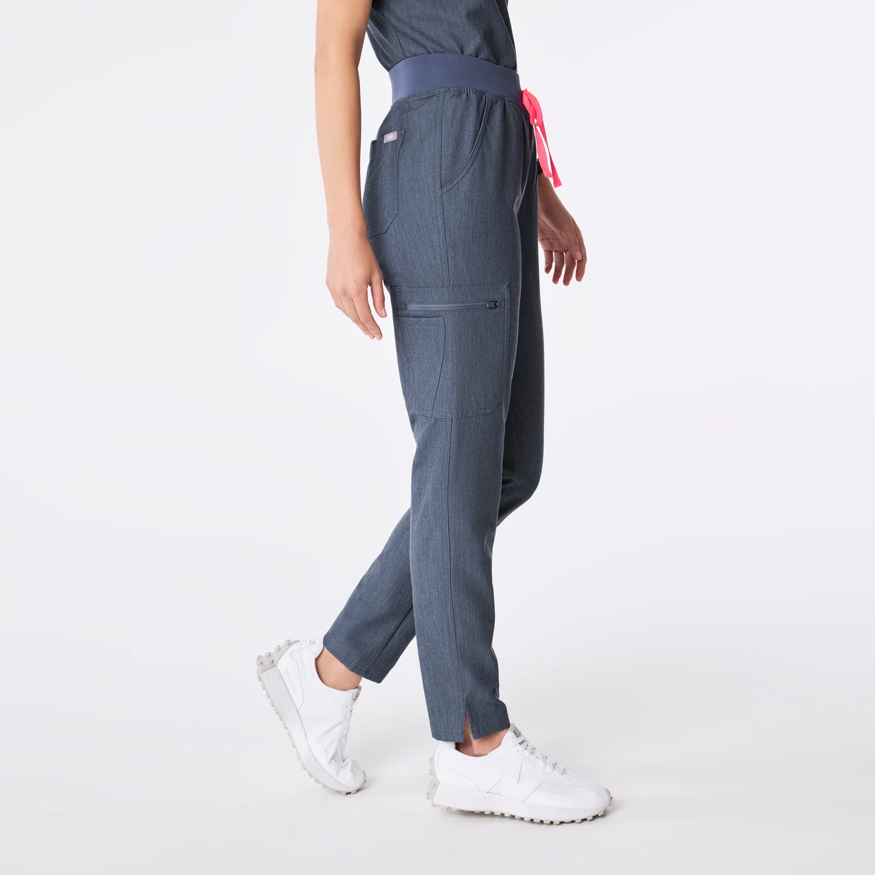 women's Heather Denim High Waisted Yola - Skinny Scrub Pant™ - Image 3