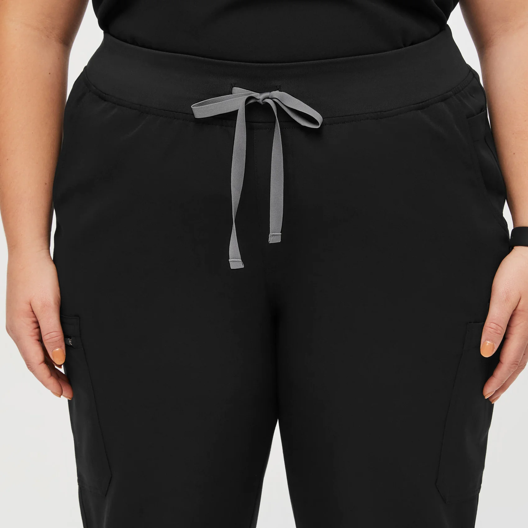 women's Black High Waisted Yola™ - Skinny Scrub Pants (3XL - 6XL) - Image 5