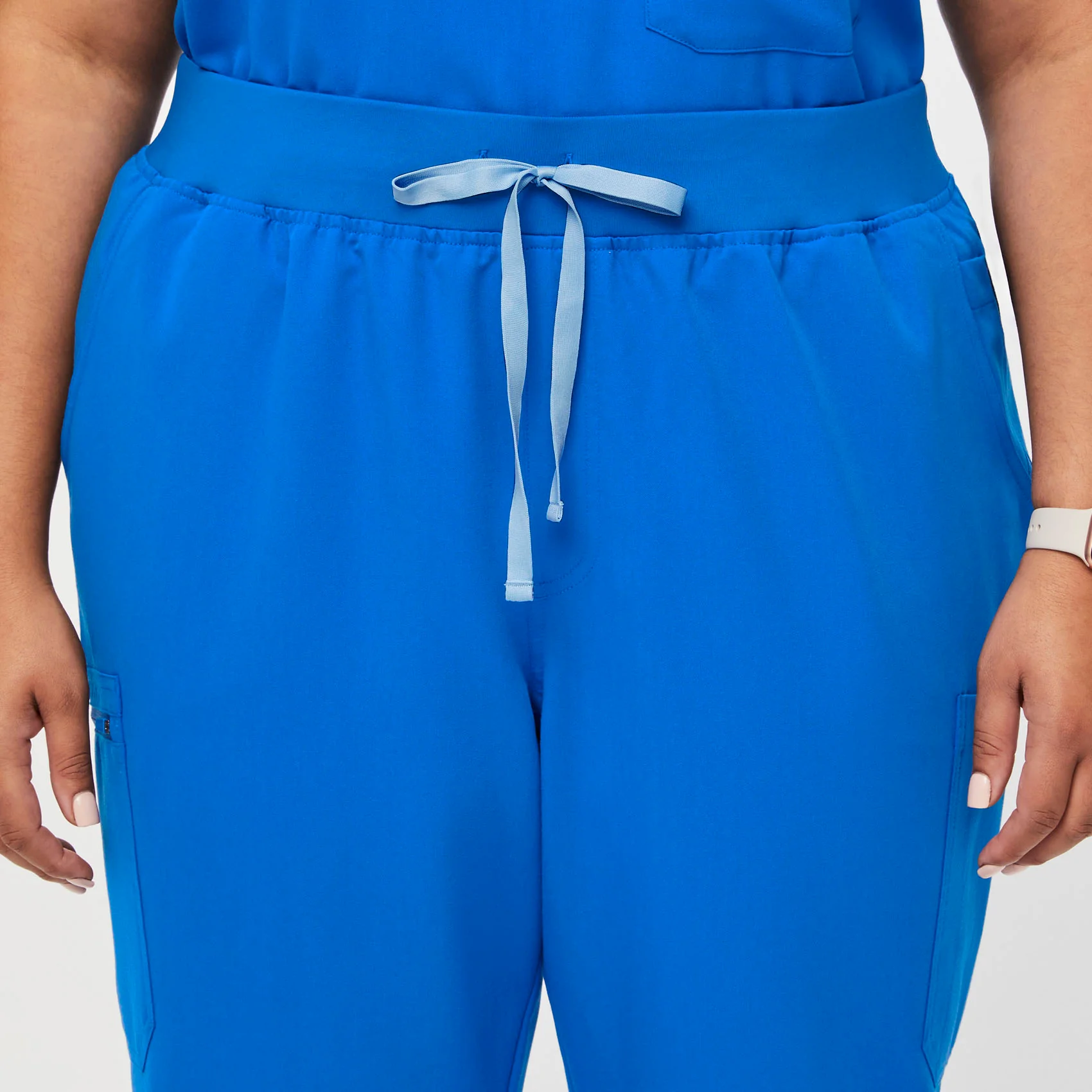 women's Royal Blue High Waisted Yola™ - Skinny Scrub Pants (3XL - 6XL) - Image 5