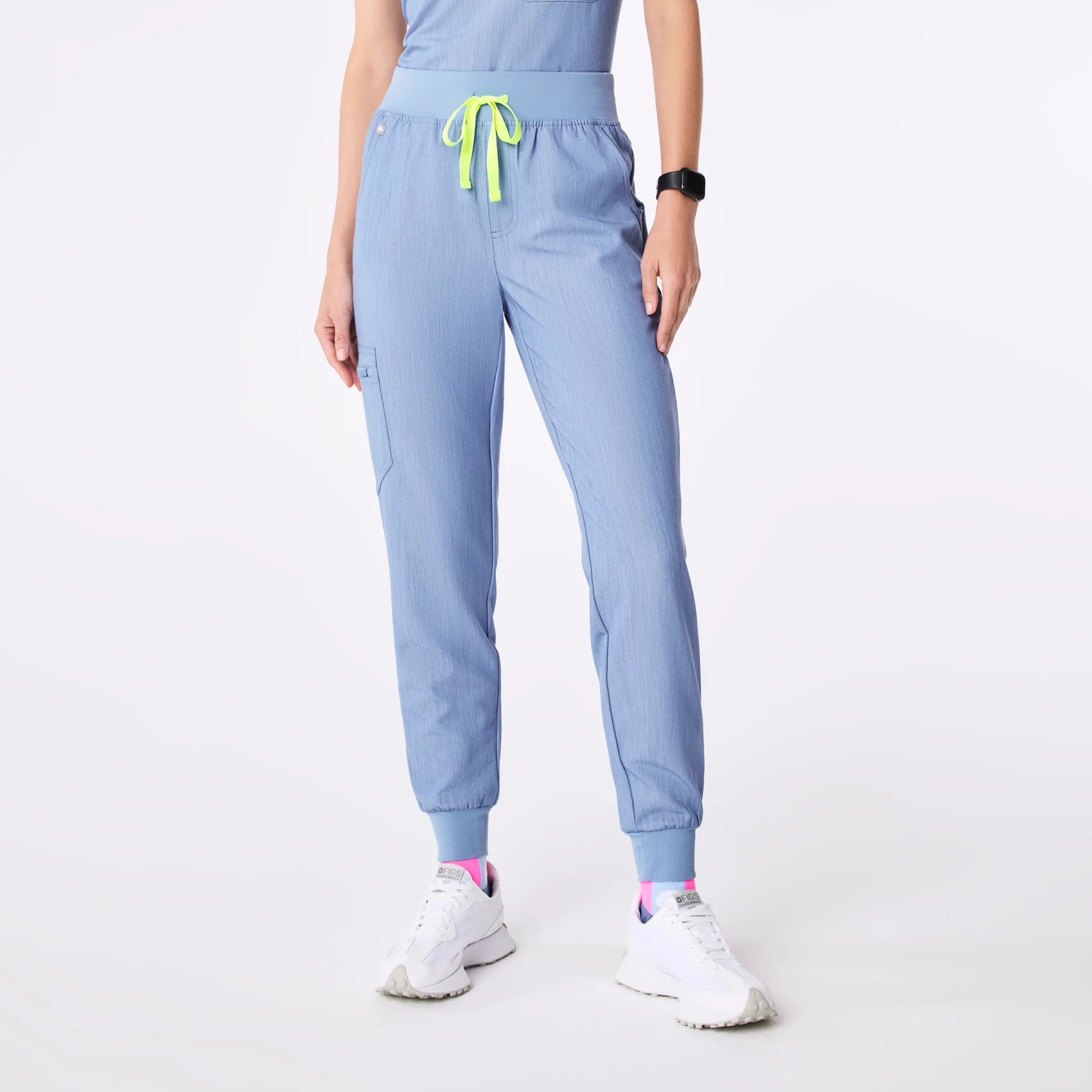 women's Heather Indigo High Waisted Zamora - Jogger Scrub Pant™