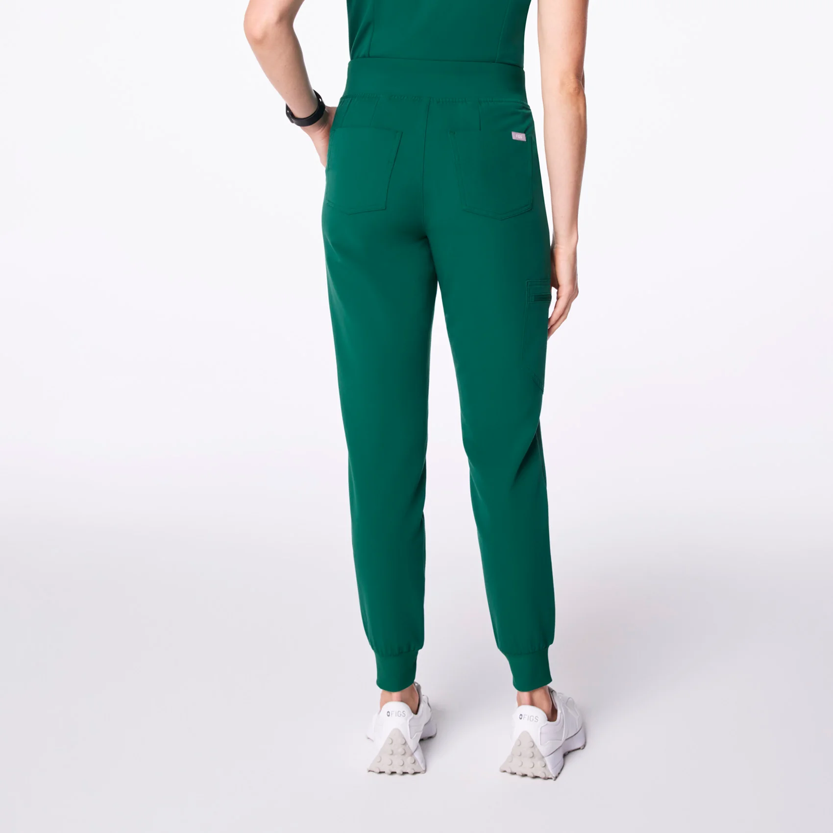 women's Hunter Green High Waisted Zamora - Jogger Scrub Pant™ - Image 4