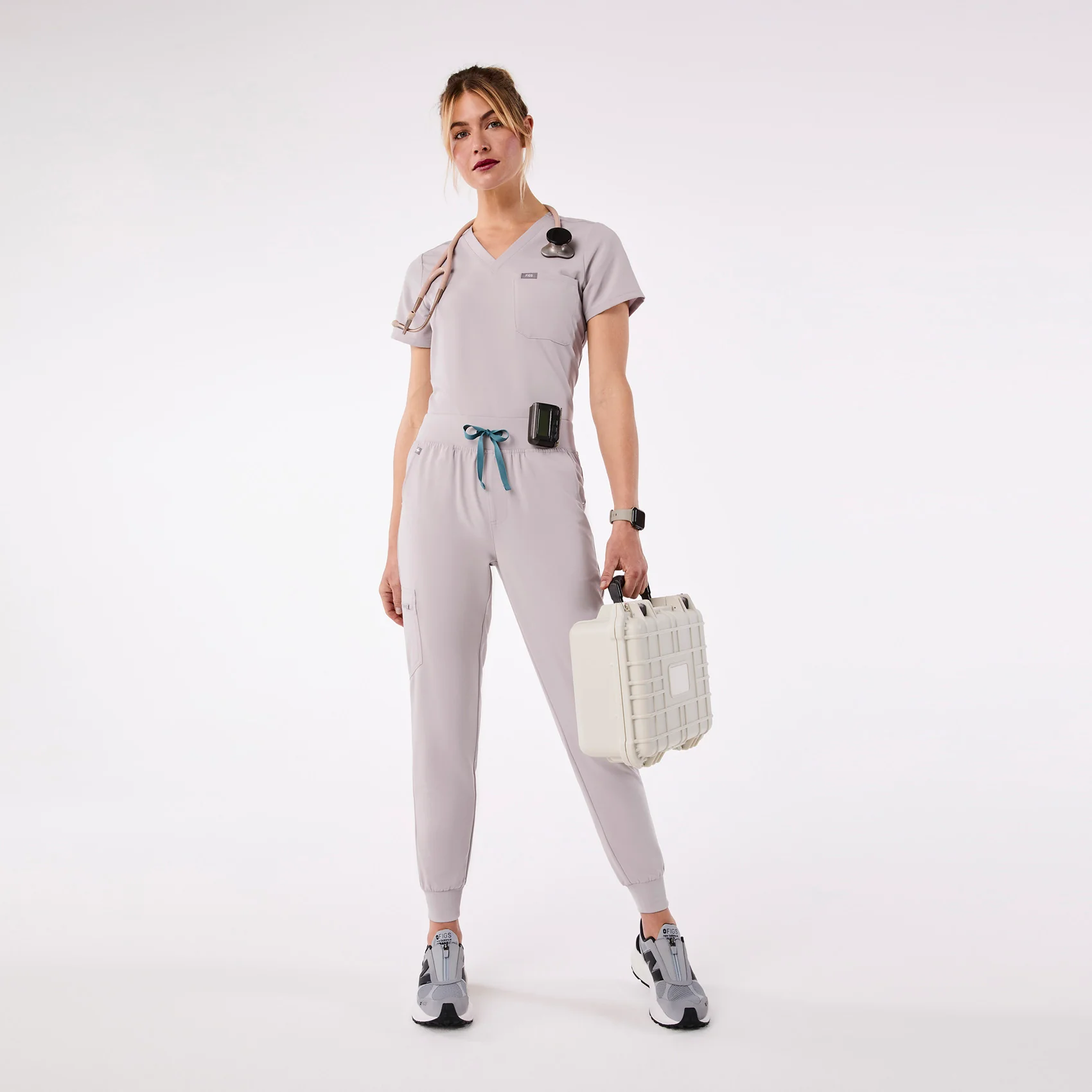 women's Slate High Waisted Zamora - Jogger Scrub Pant™ - Image 2