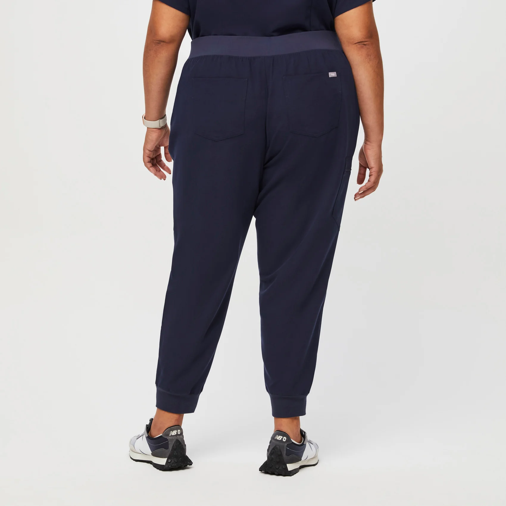 women's Navy High Waisted Zamora™ - Jogger Scrub Pants (3XL - 6XL) - Image 4