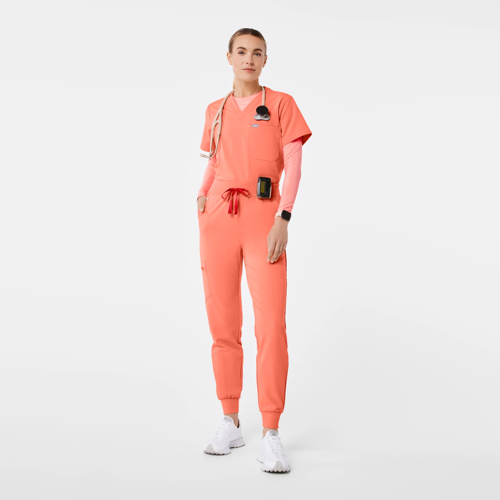women's Sunset Drift High Waisted Zamora - Petite Jogger Scrub Pant™ - Image 2