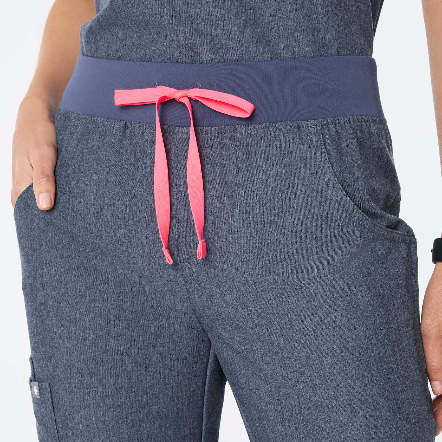 women's Heather Denim High Waisted Zamora - Tall Jogger Scrub Pant™ - Image 5