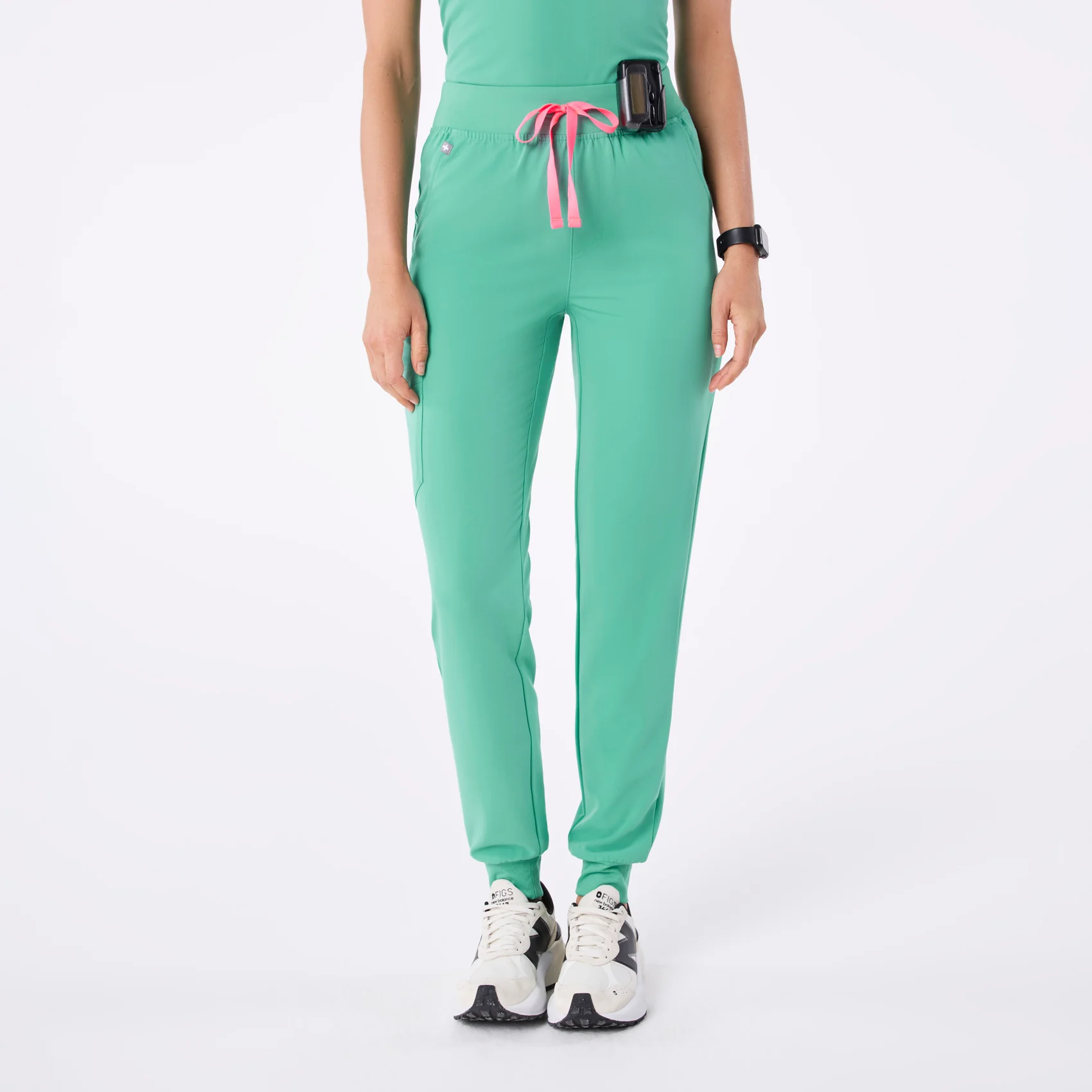 women's Surgical Green High Waisted Zamora - Tall Jogger Scrub Pant™