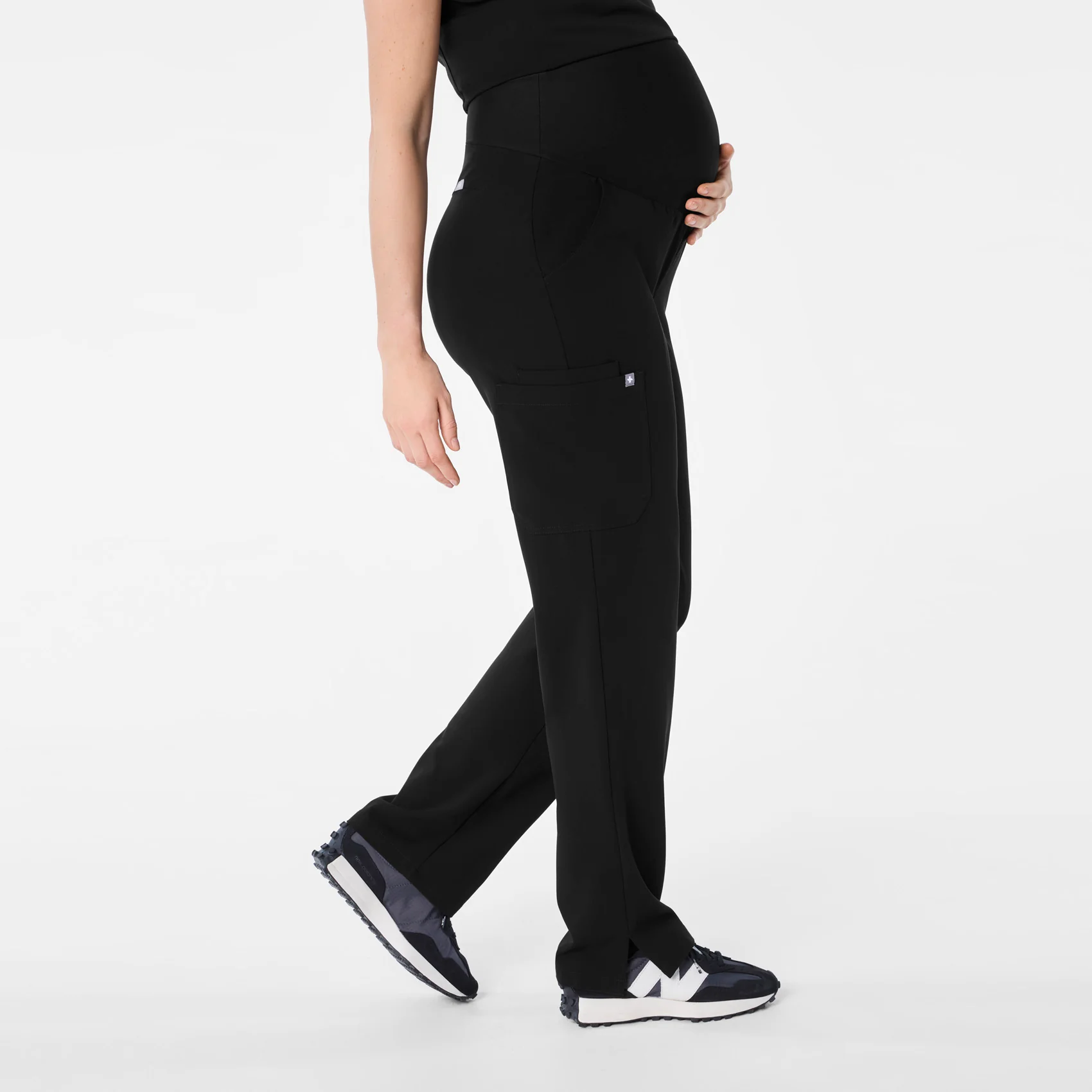 women's Black Kade - Tall Maternity Straight Leg Scrub Pant™ - Image 3