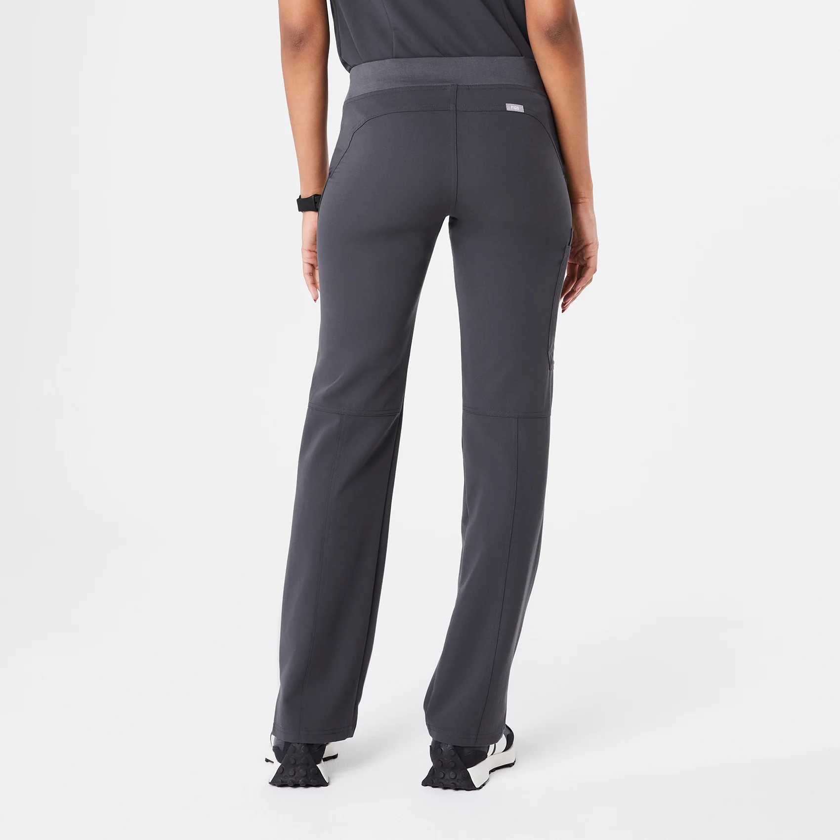 women's Charcoal Kade™ - Petite Cargo Scrub Pants - Image 4