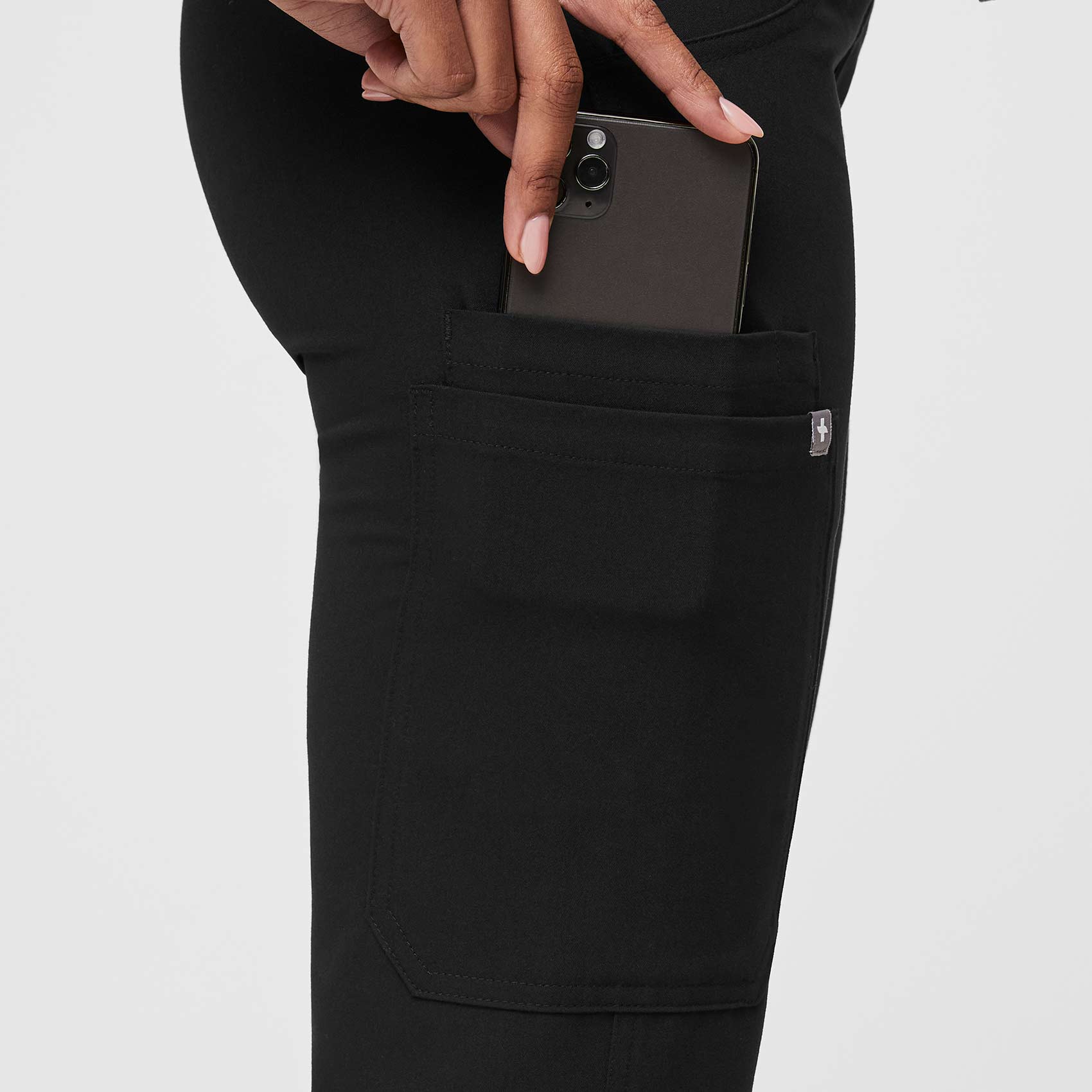 women's Black Kade™ - Petite Cargo Scrub Pants (3XL - 6XL) - Image 7