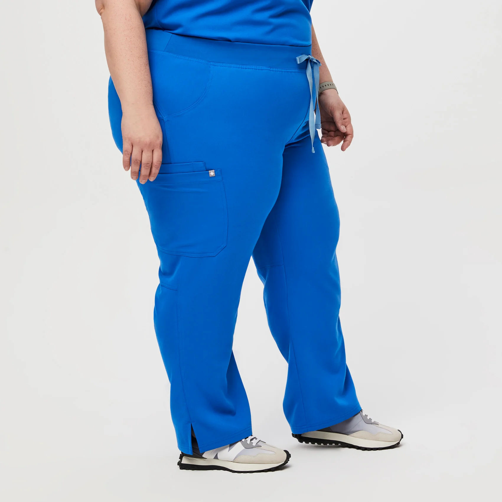 women's Royal Blue Kade™ - Petite Cargo Scrub Pants (3XL - 6XL) - Image 3