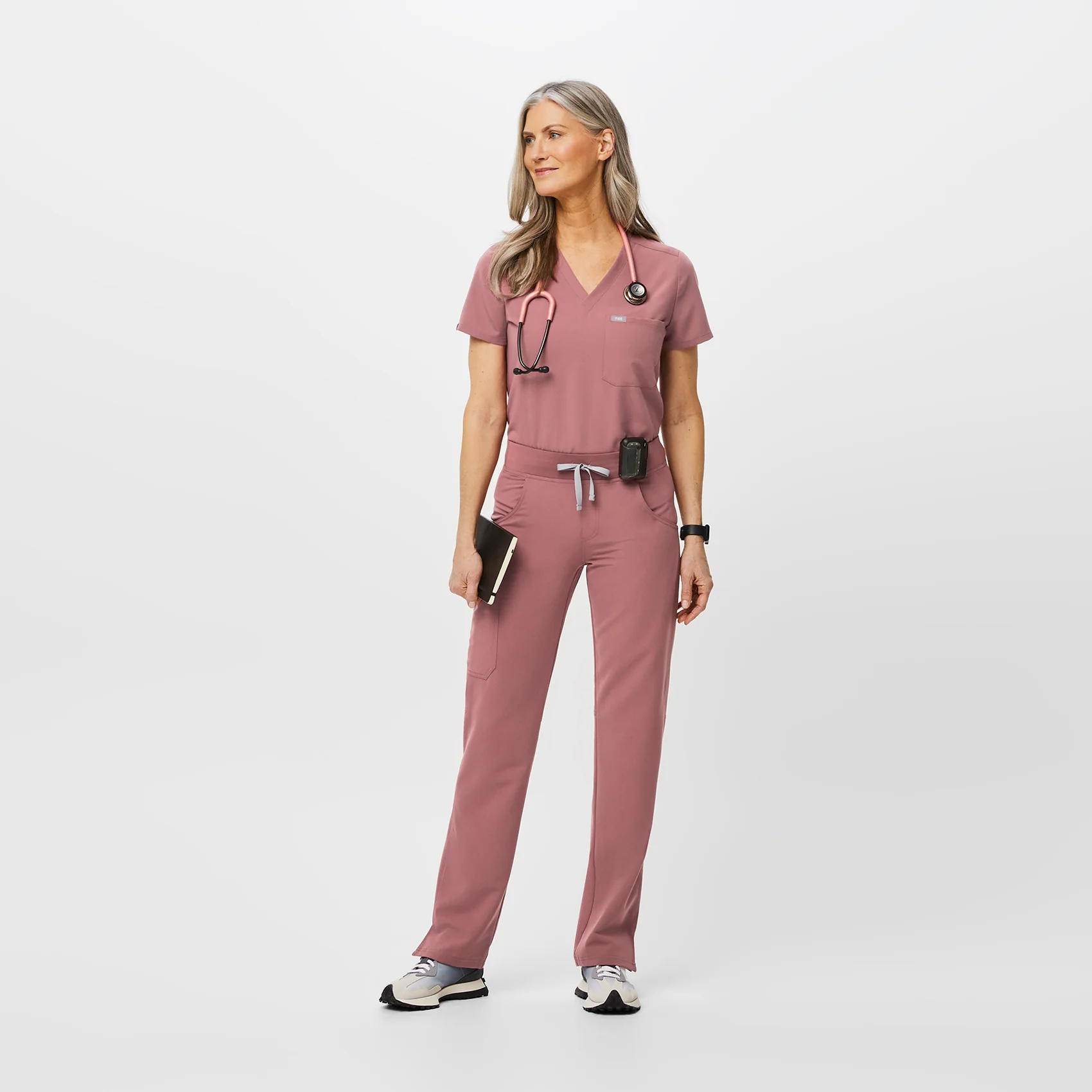 women's Mauve Kade™ - Tall Cargo Scrub Pants - Image 2