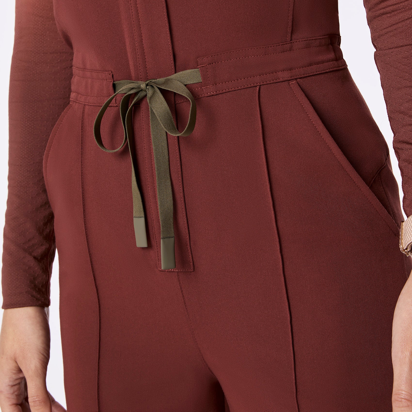 women's Walnut Layton Crewneck Wide Leg - ScrubJumpsuit™ - Image 5
