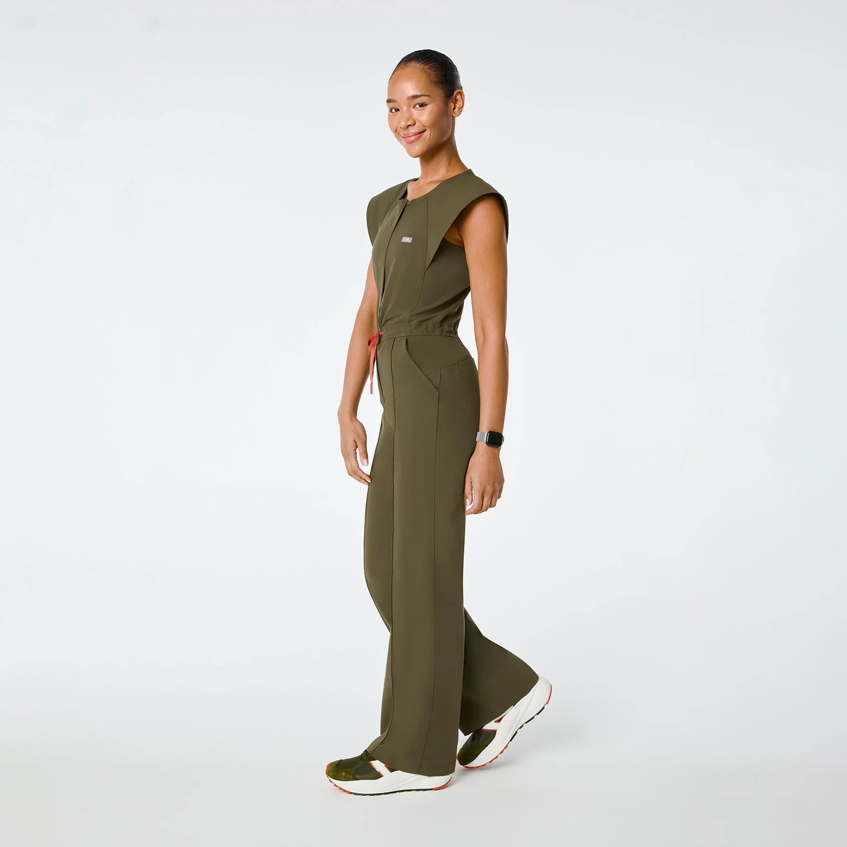 women's Spruce Layton Crewneck Wide Leg - Tall ScrubJumpsuit™ - Image 3