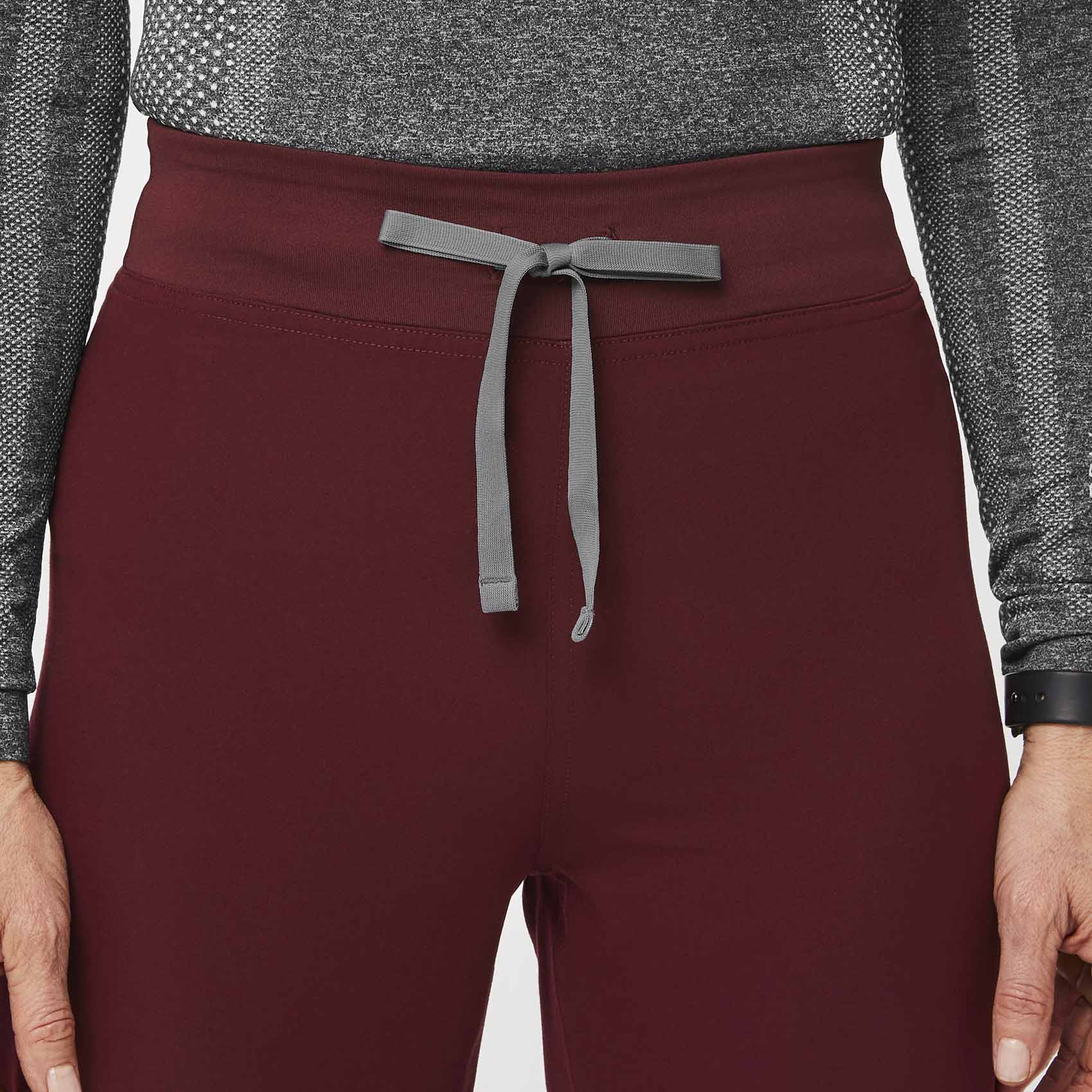 women's Burgundy Livingston™ High Waisted - Petite Basic Scrub Pants - Image 6