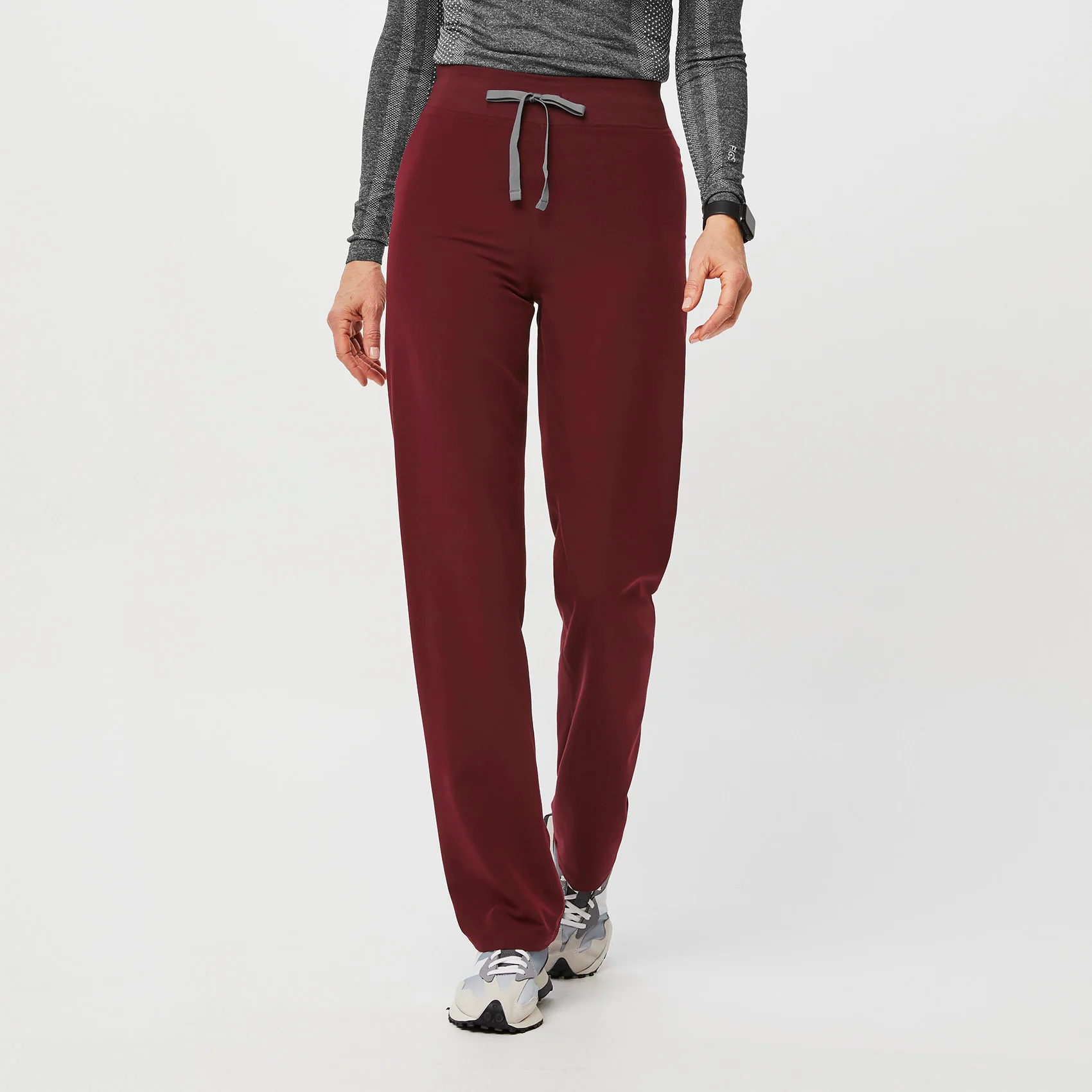 women's Burgundy Livingston™ High Waisted - Tall Basic Scrub Pants