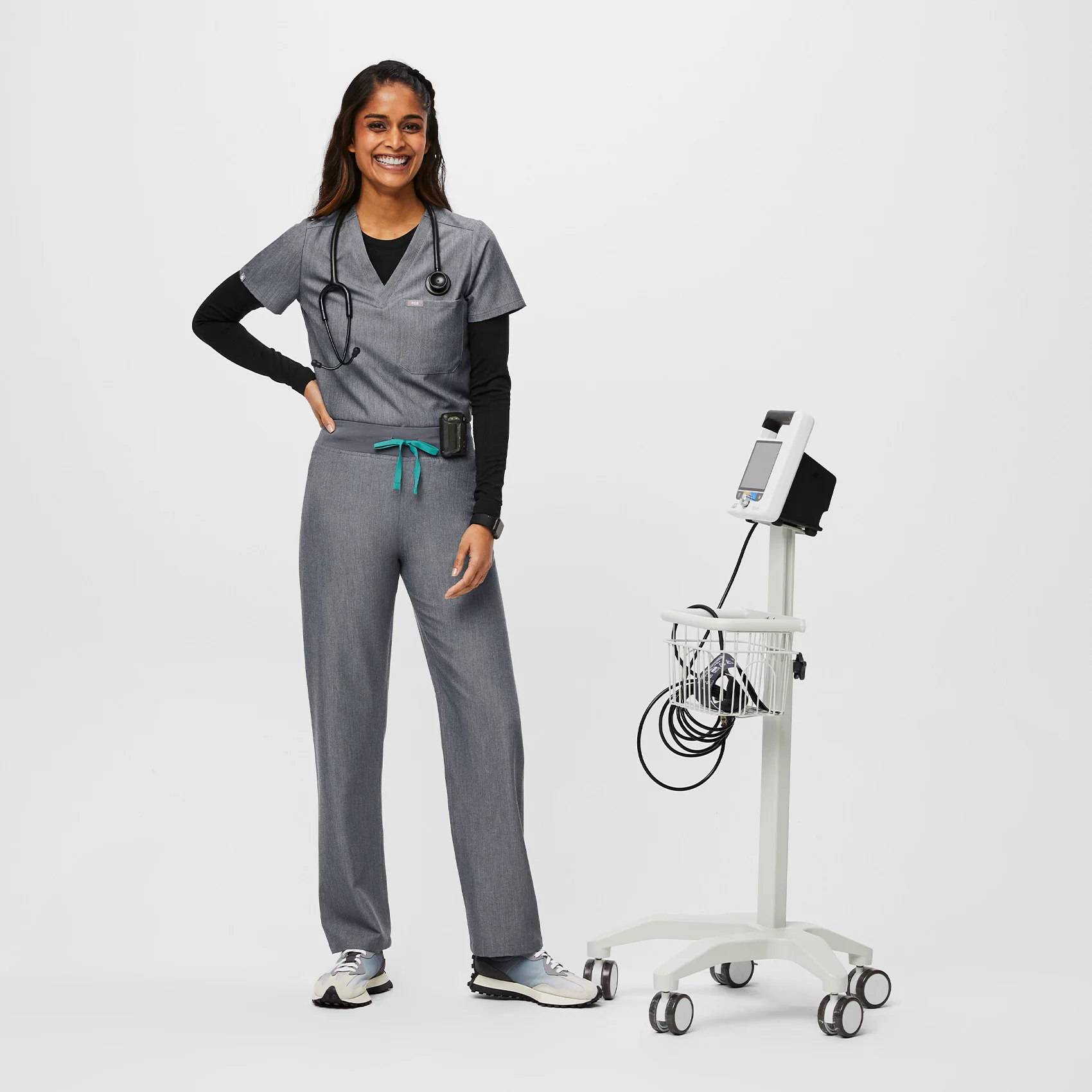 women's Graphite Livingston™ High Waisted - Tall Basic Scrub Pants - Image 2