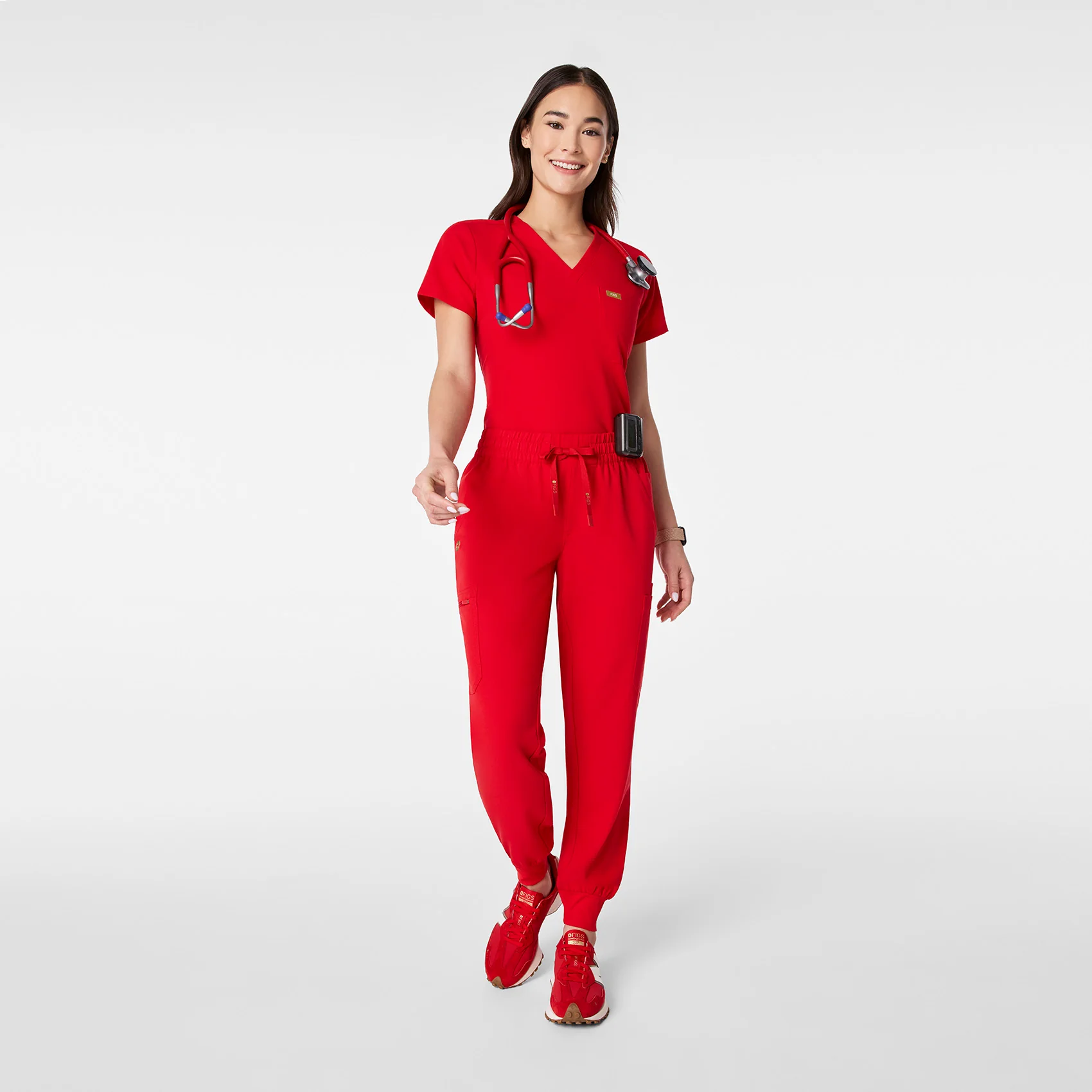 women's Lunar New Year Uman Relaxed - Petite Jogger Scrub Pant - Image 2