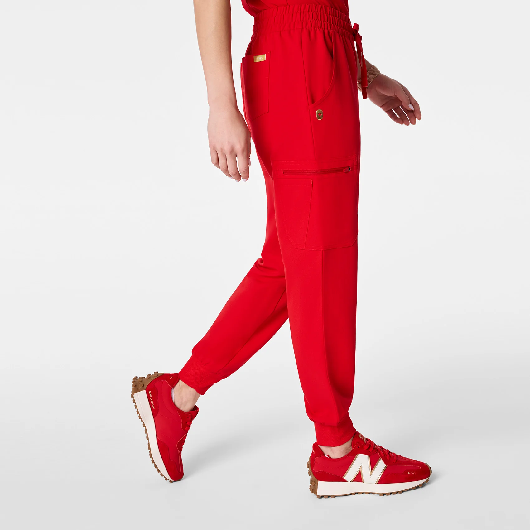 women's Lunar New Year Uman Relaxed - Petite Jogger Scrub Pant - Image 3