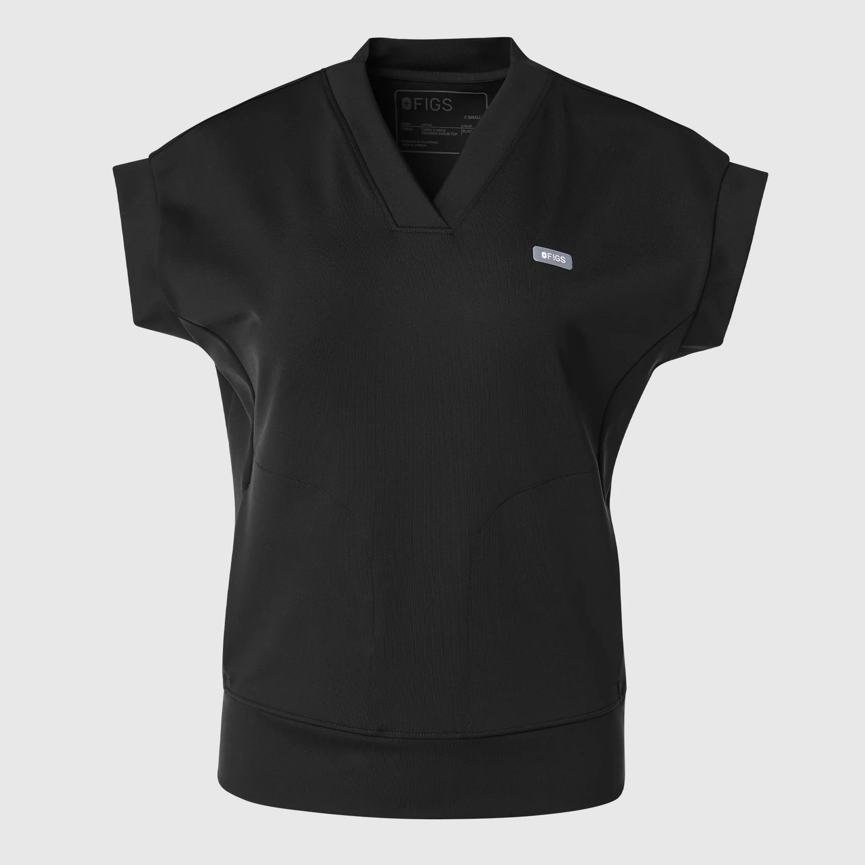 women's Charcoal Mira FORMx V-Neck - Scrub Top™ - Image 10